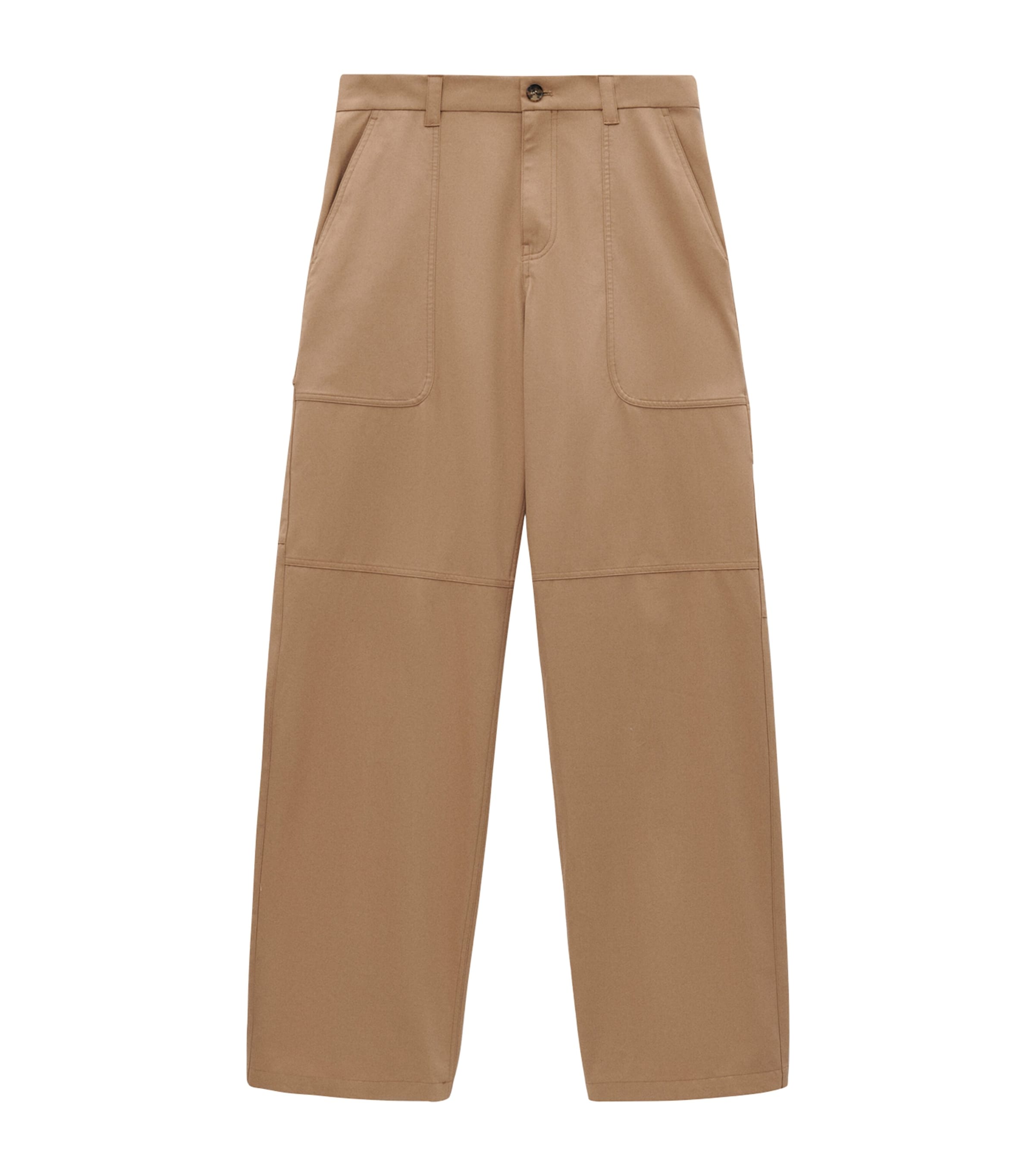 Loewe Cotton Carpenter Trousers In Beige