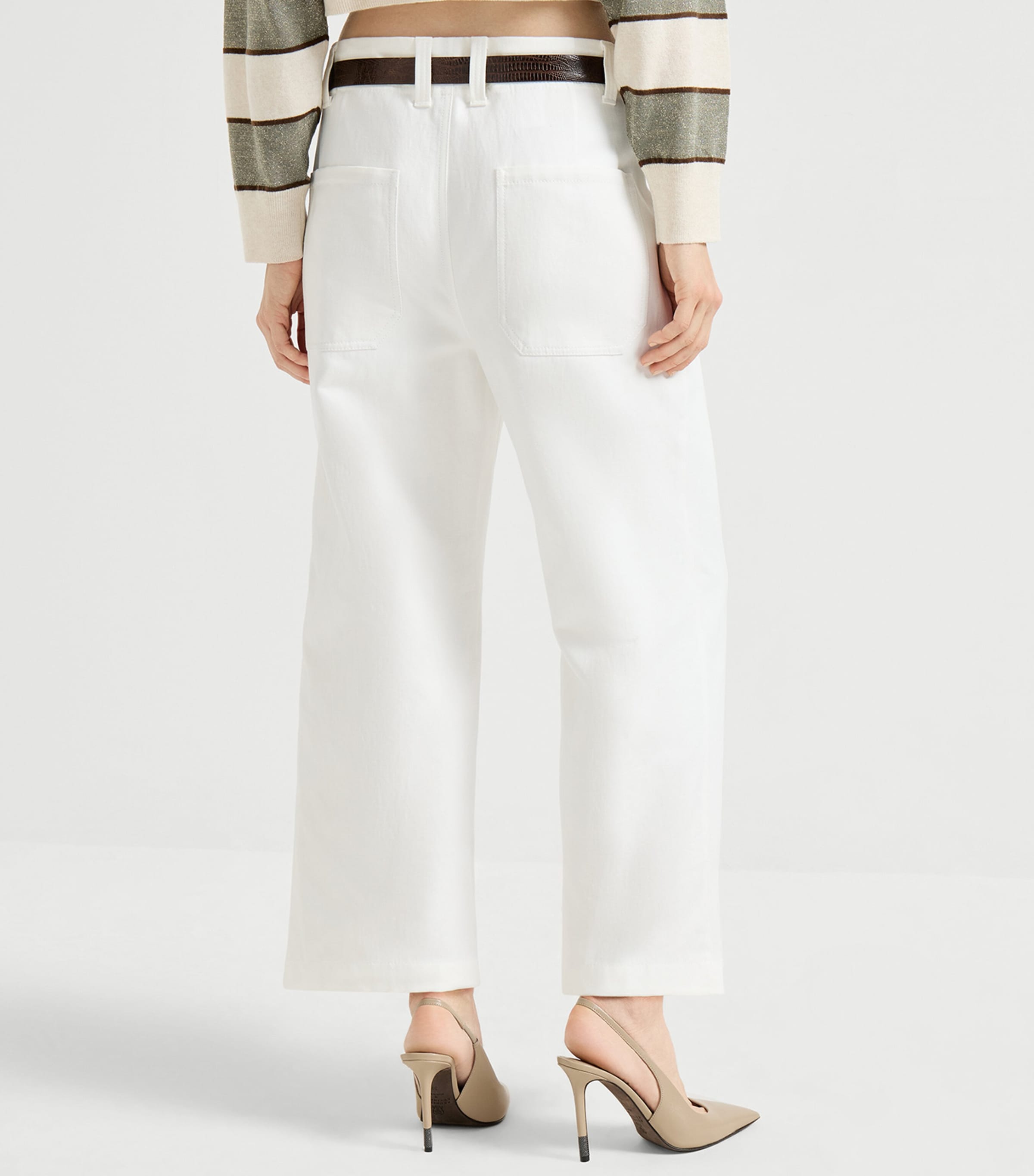 Cotton-Linen Gabardine Chinos C600 Image 5