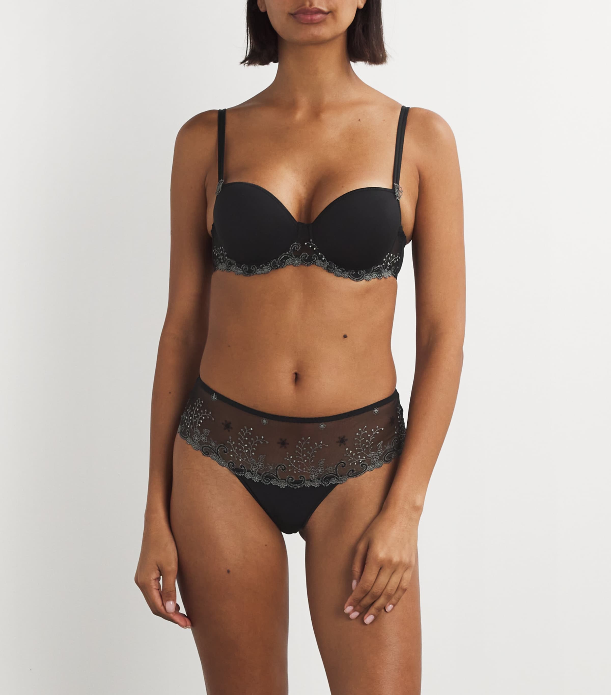 Simone Perele Womens Lace Délice Briefs Noir Image 2