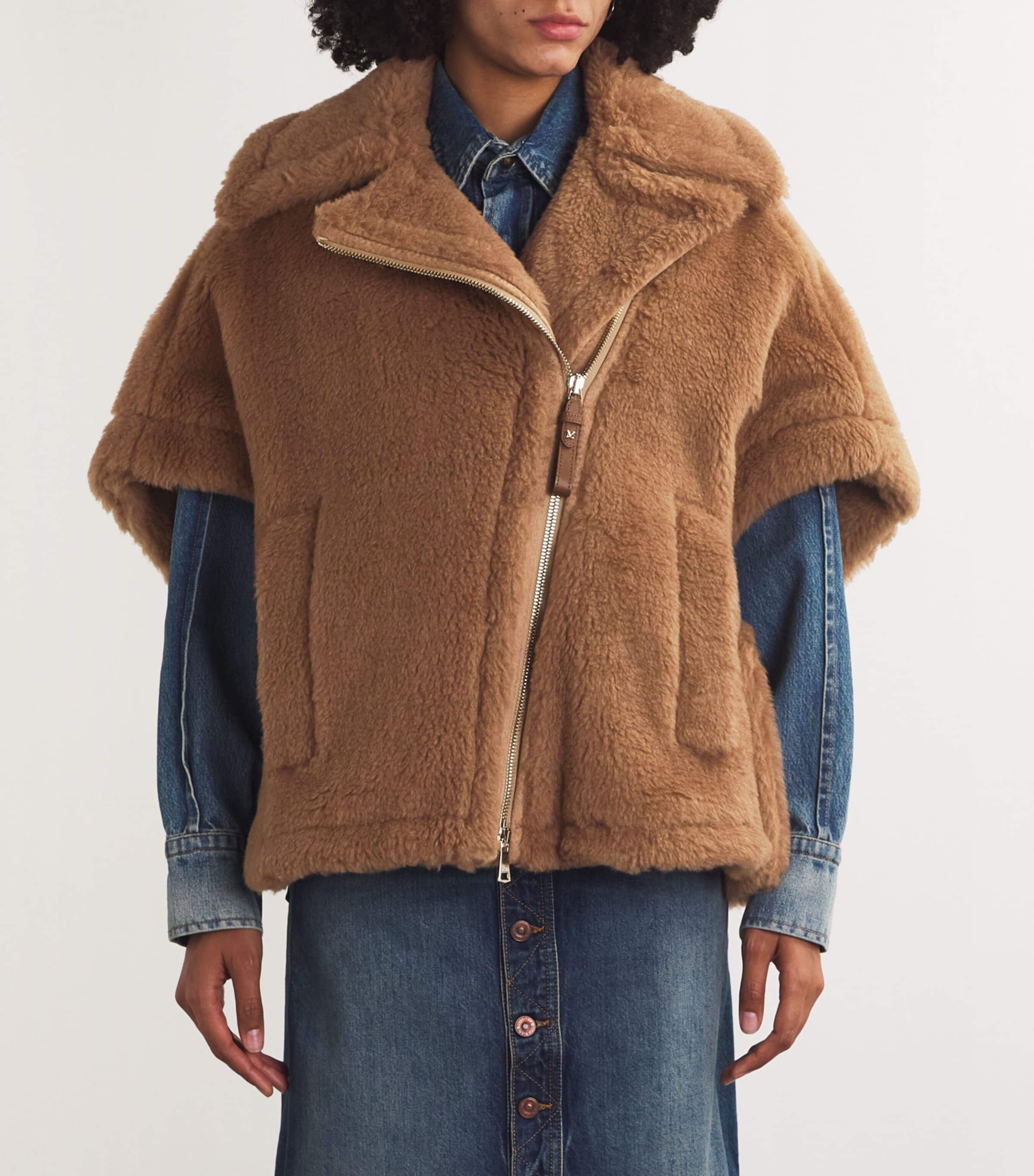 Camel-Blend Aviator Coat CAMEL Image 3