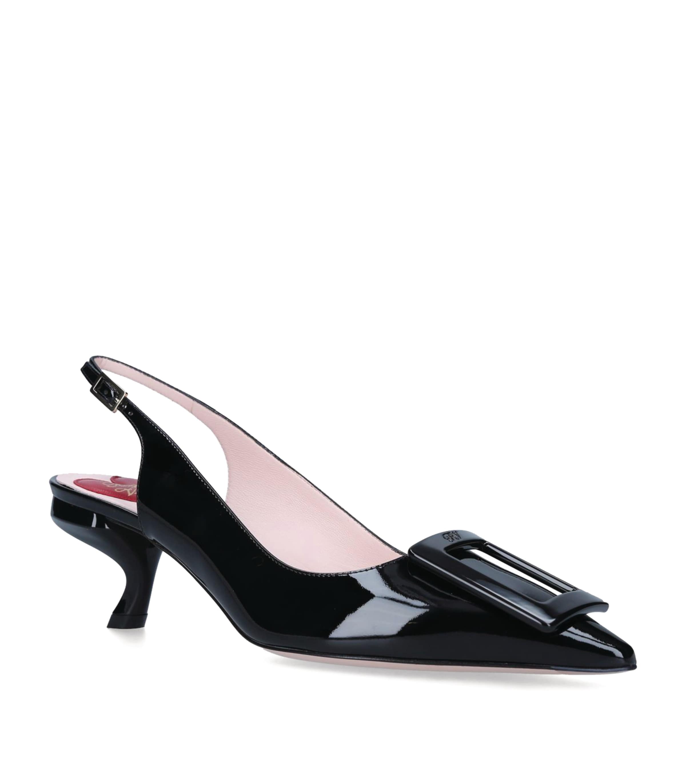 Roger Vivier Virgule Slingback Pumps 55 Black Image 1