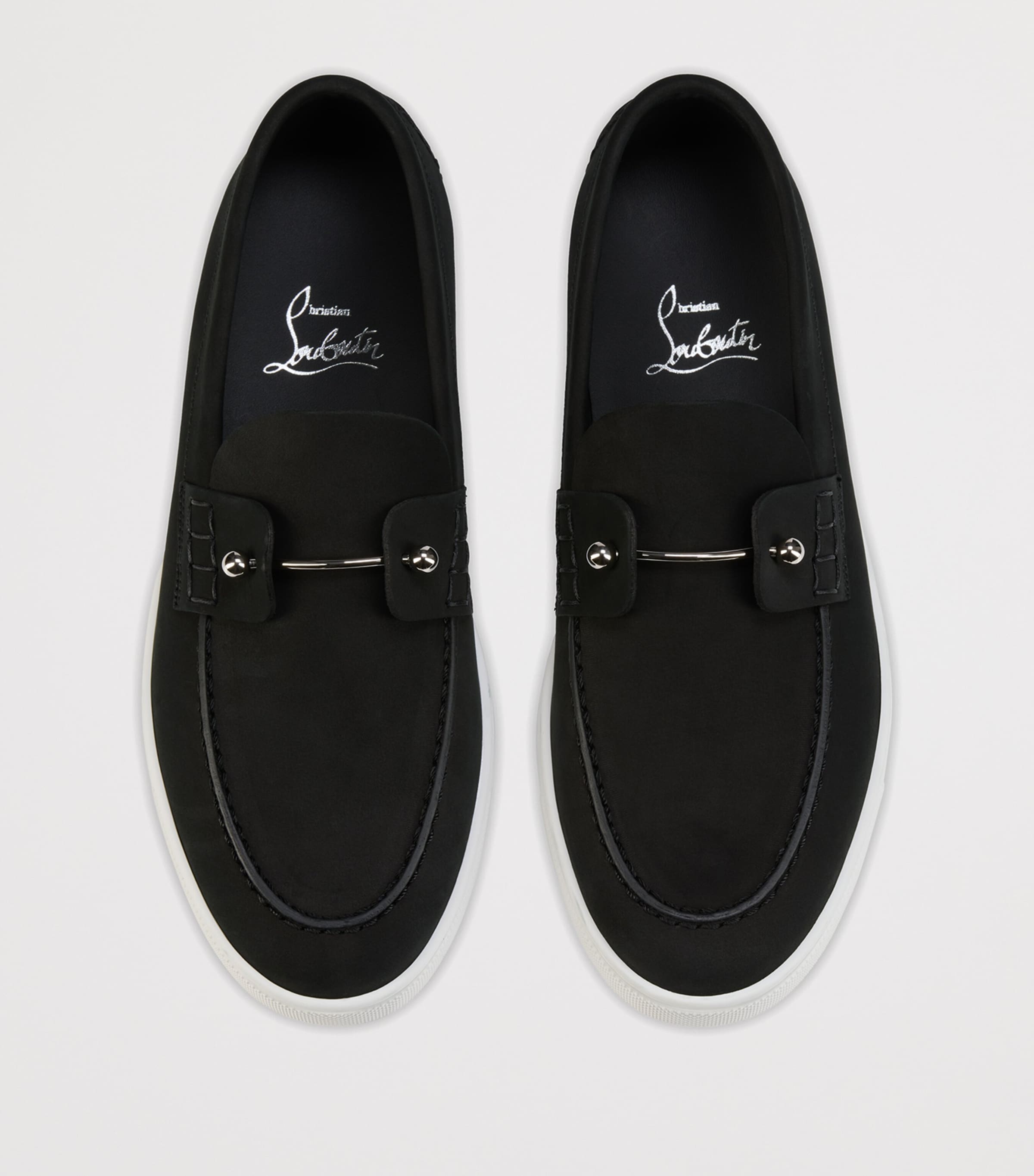 Christian Louboutin Womens Chambeliboat Donna Leather Boat Shoes Image 3