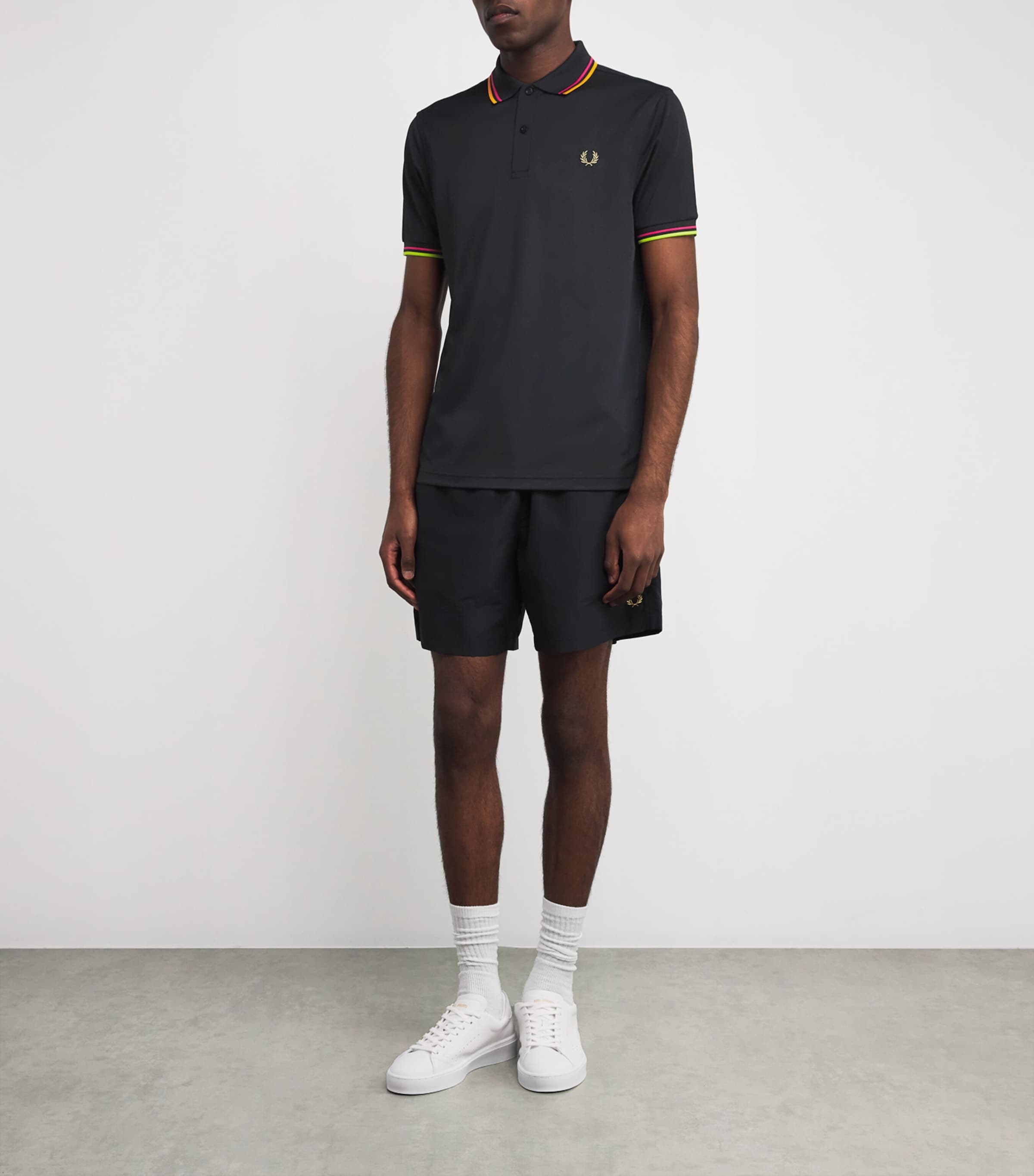 Twin Tipped Polo Shirt 102-BLACK Image 2