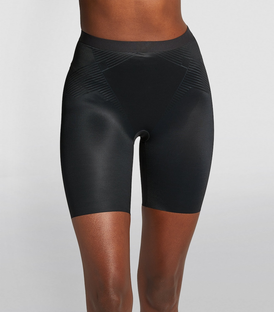 SPANXshape Invisible Mid-Thigh Shorts - Medium Control VERY BLACK Image 2