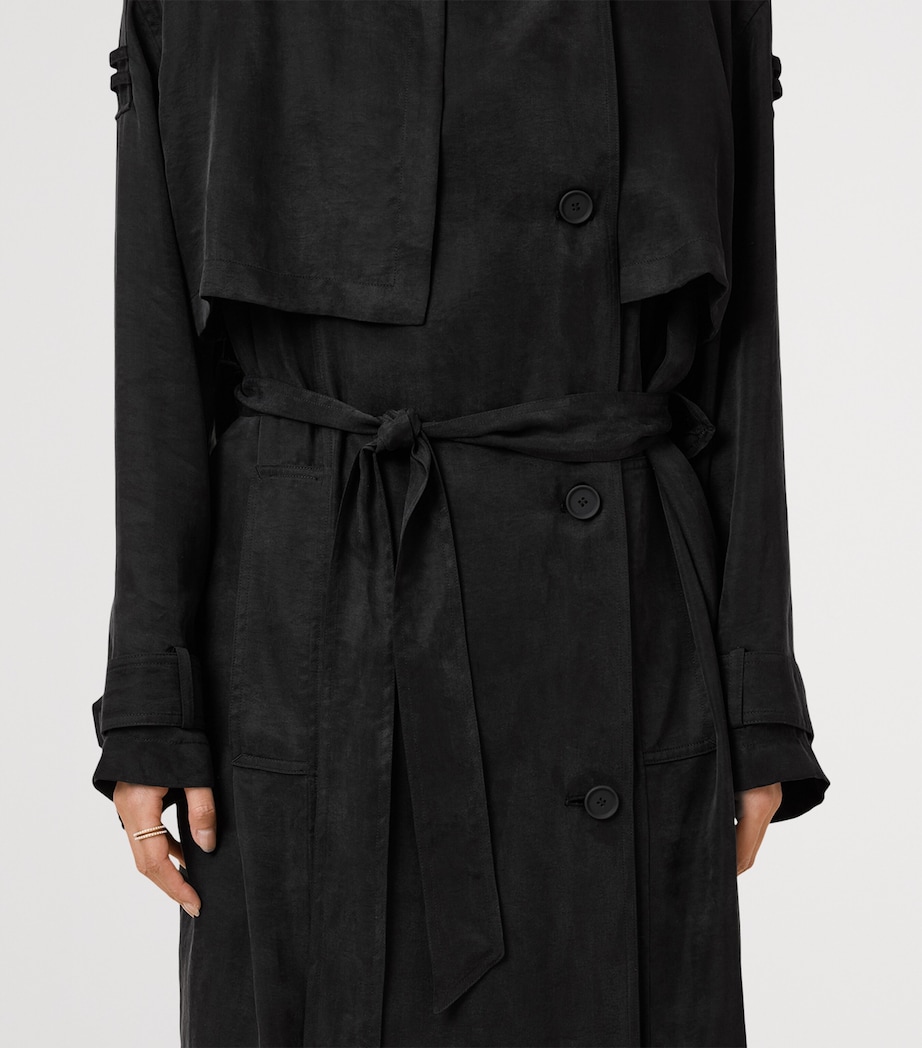 Linnie Trench Coat BLACK Image 11