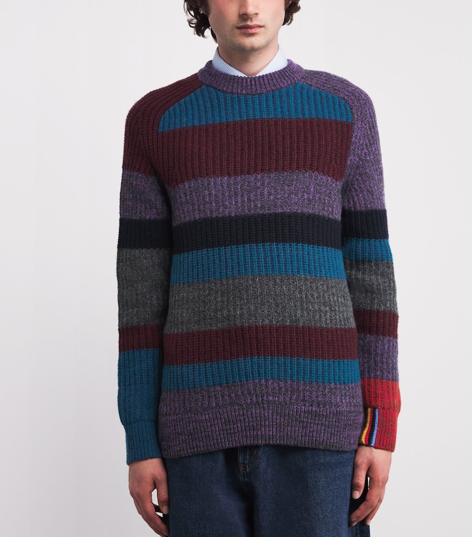 x Paul Smith Wool Stripe Sweater MULTI STRIPE Image 3