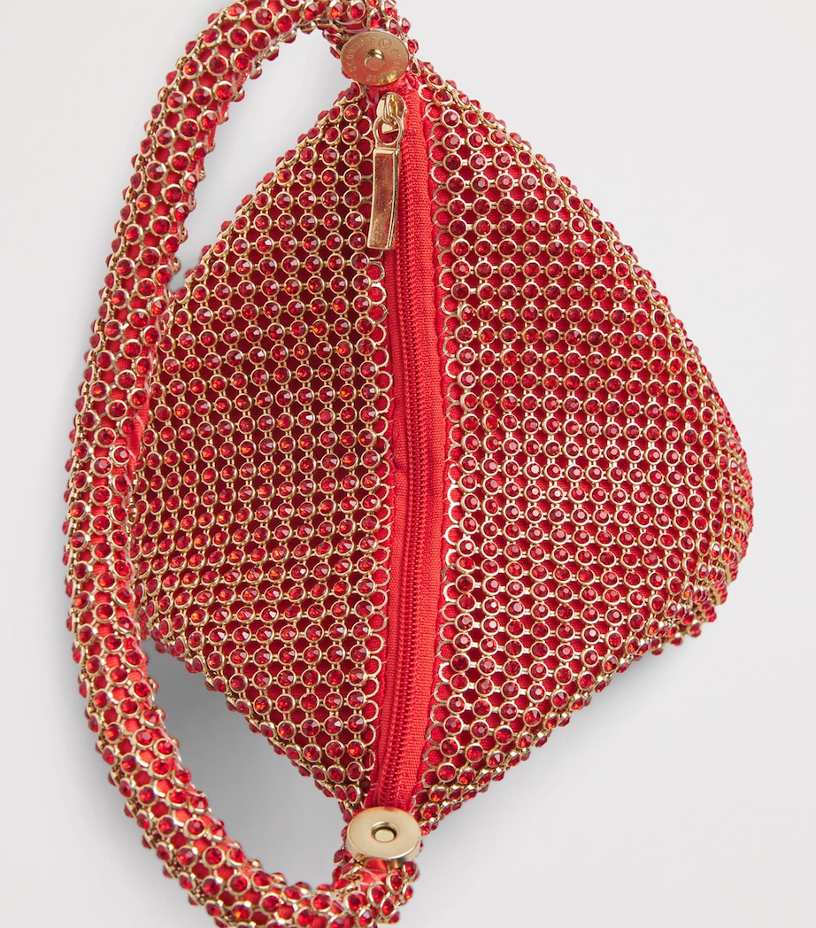 David Charles Crystal-Embellished Dolly Top-Handle Bag D Red Image 3
