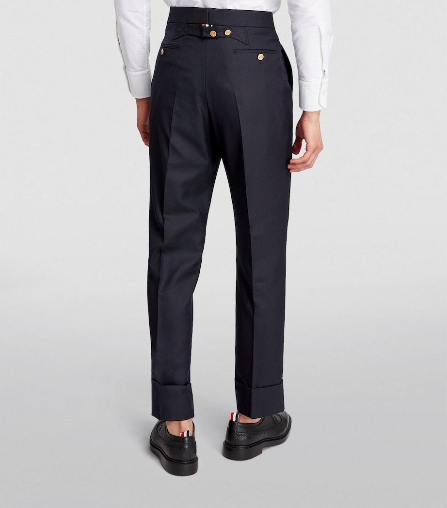 Wool Tailored Trousers NAVY Image 4