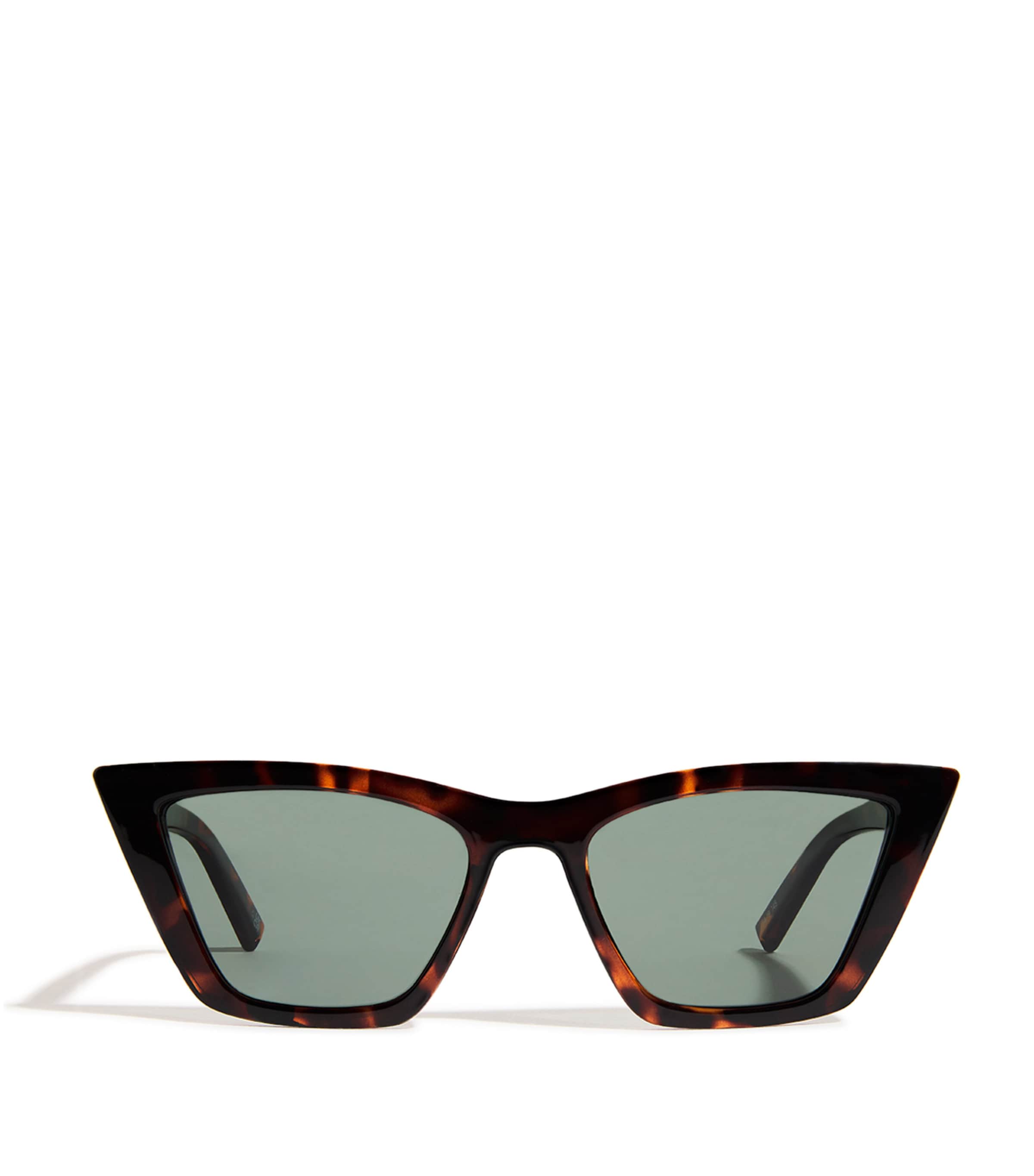 LE SPECS TORTOISESHELL CAT EYE VELODROME SUNGLASSES