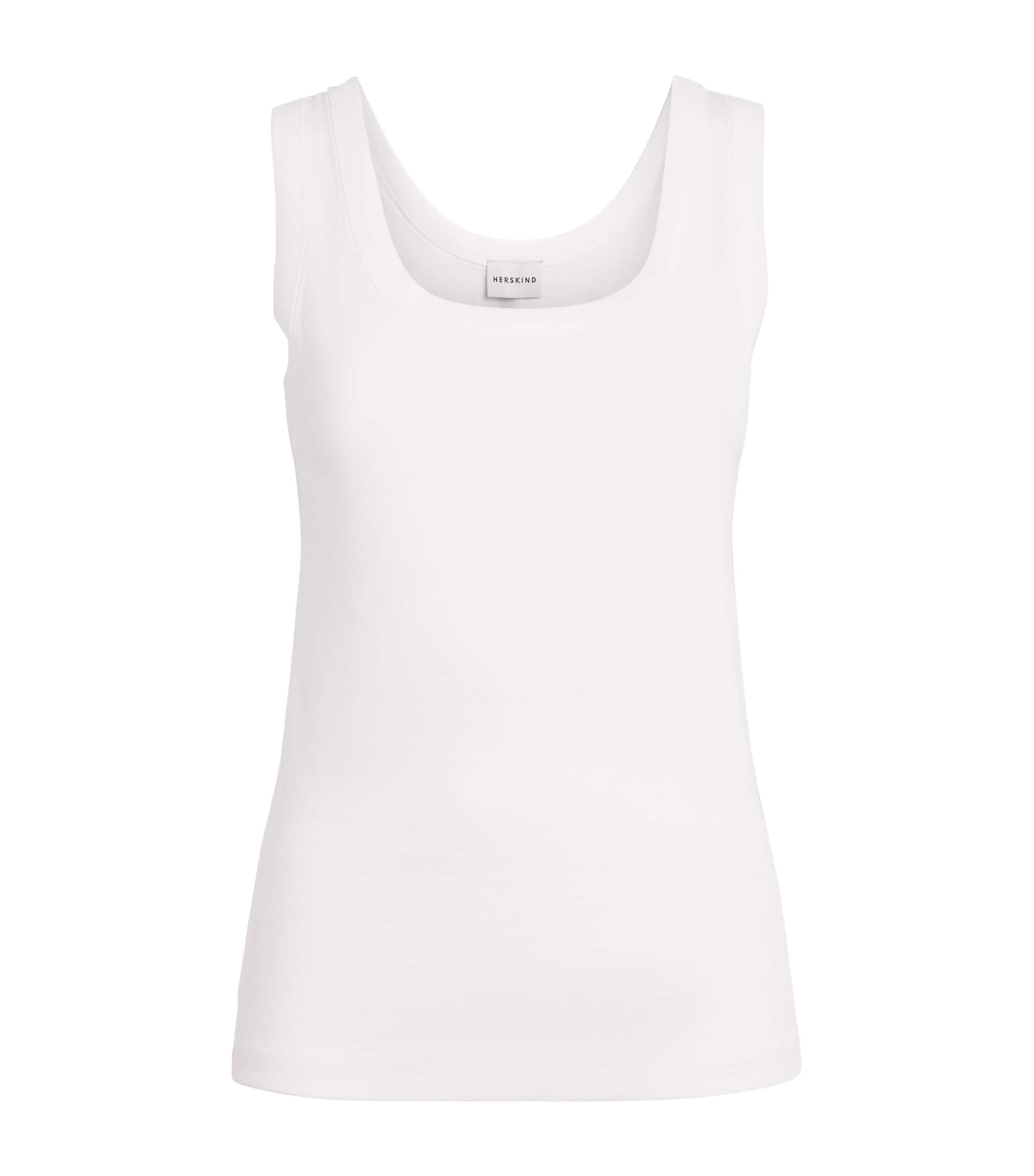 Herskind Womens Organic Cotton Sandra Tank Top White Image 1