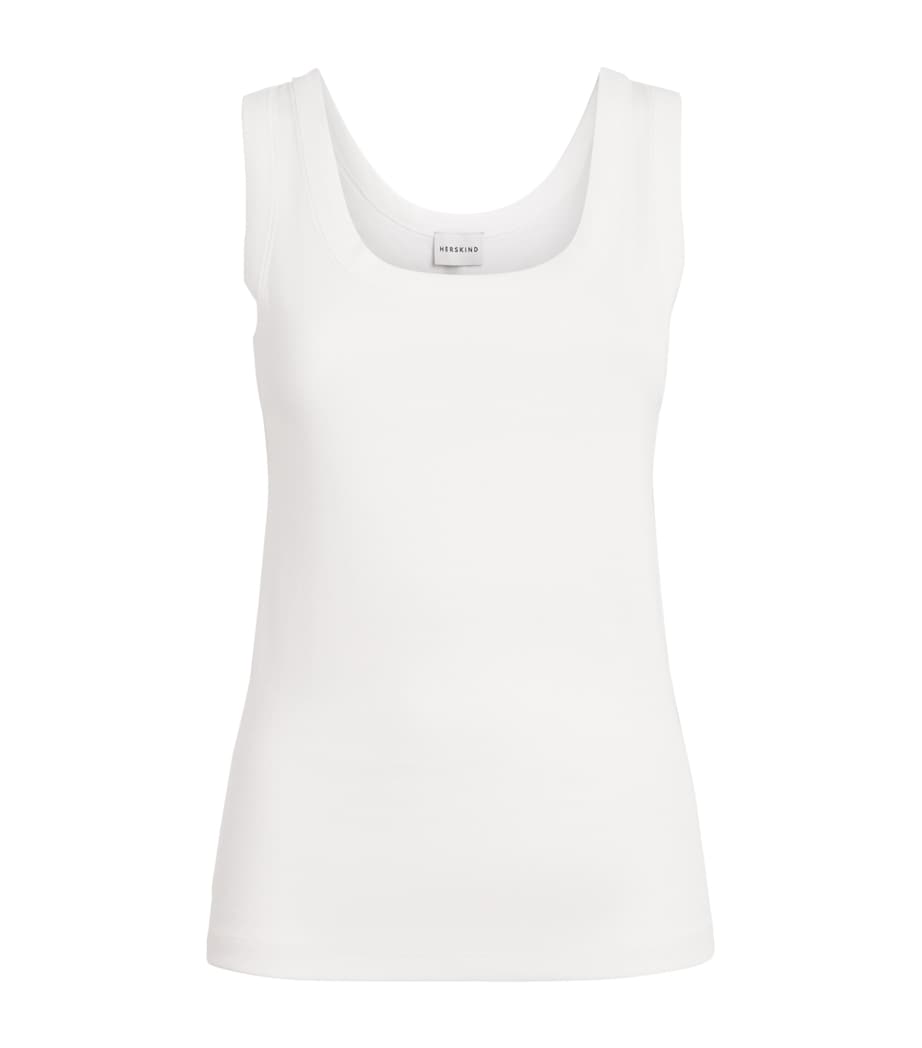 Herskind Womens Organic Cotton Sandra Tank Top White Image 1