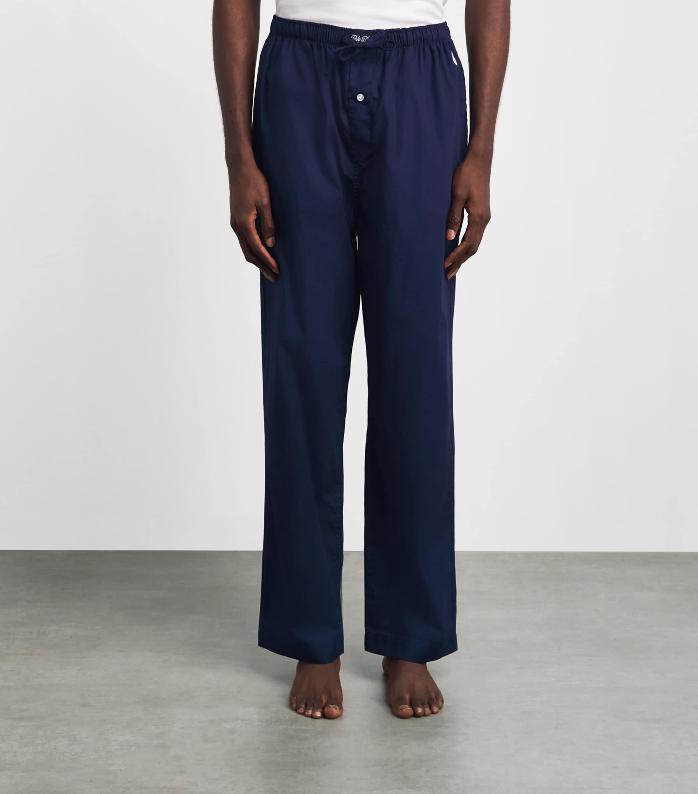 Polo Ralph Lauren Mens Cotton Polo Pony Pyjama Bottoms Navy Image 4