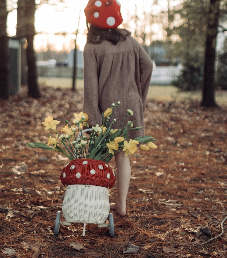 Olli Ella Rattan Mushroom Luggy (36cm) Image 6