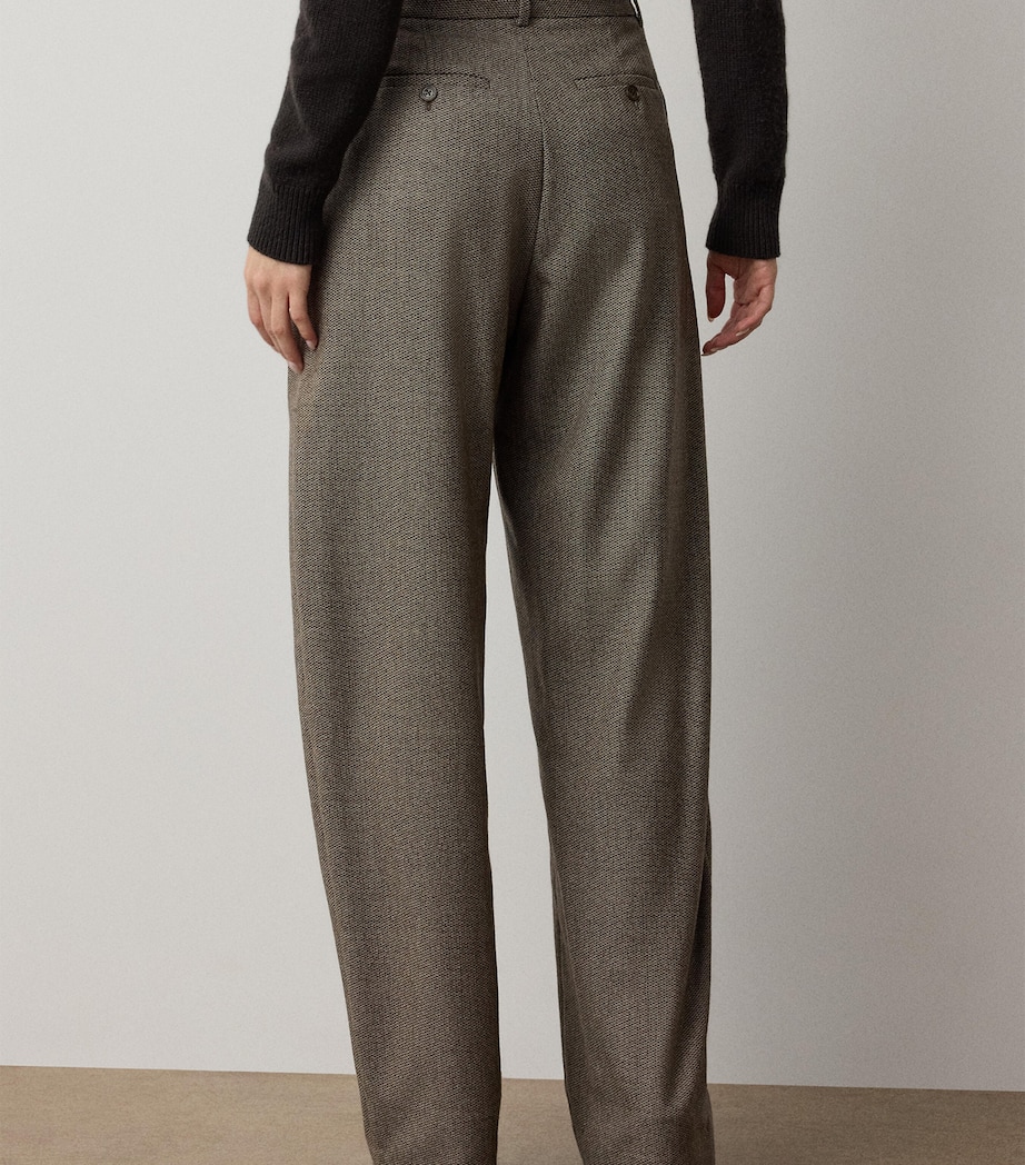 Ralph Lauren Collection Womens Tweed Leandre Trousers Taupe Multi Image 3