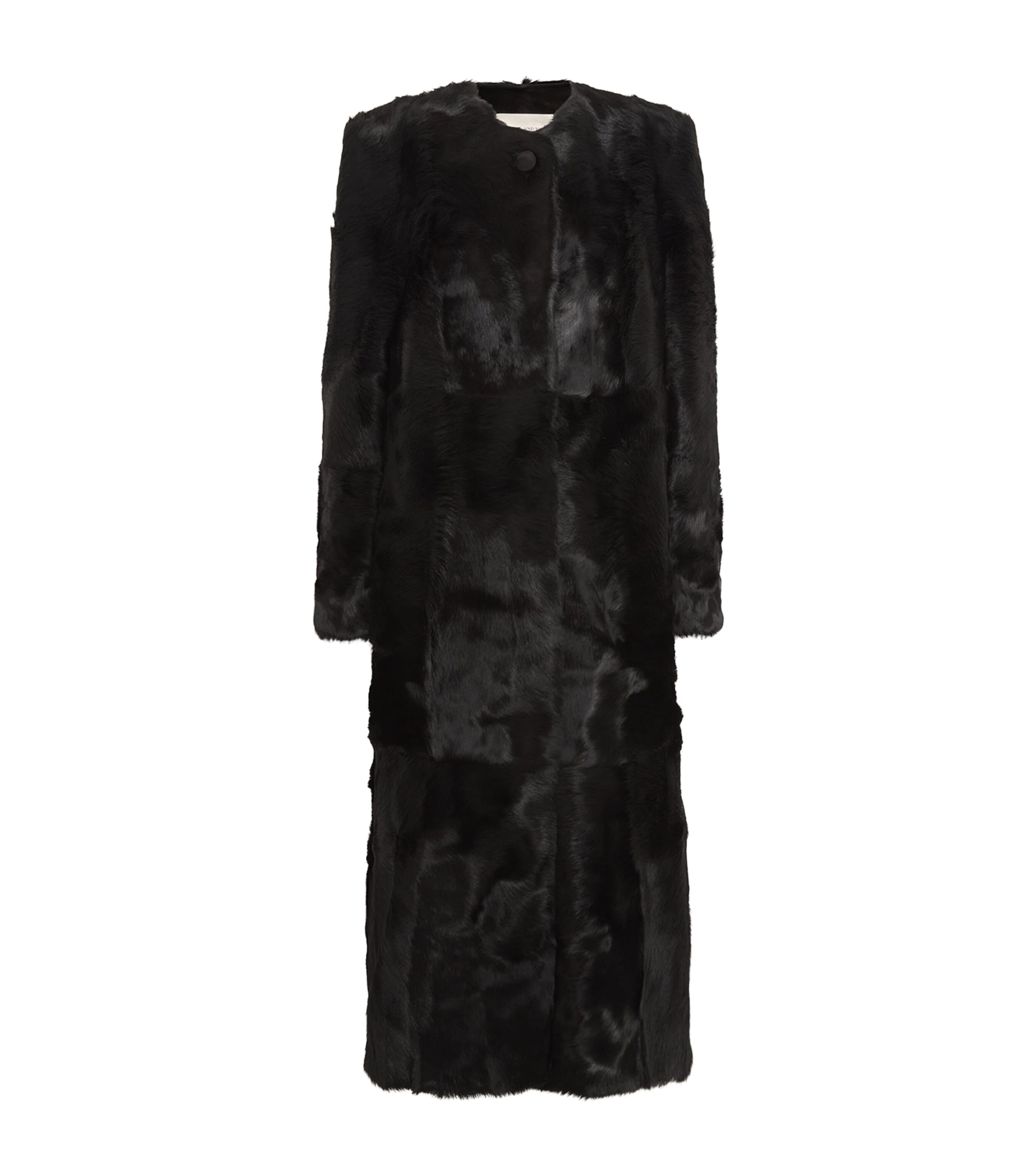 Camilla And Marc Cowhide Hackney Car Coat In Black
