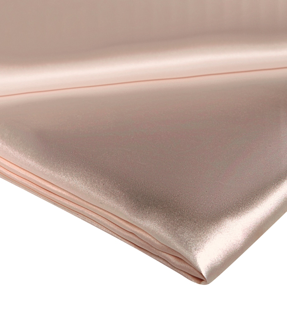 Silk Super King Flat Sheet (280cm x 310cm) BLUSH Image 2