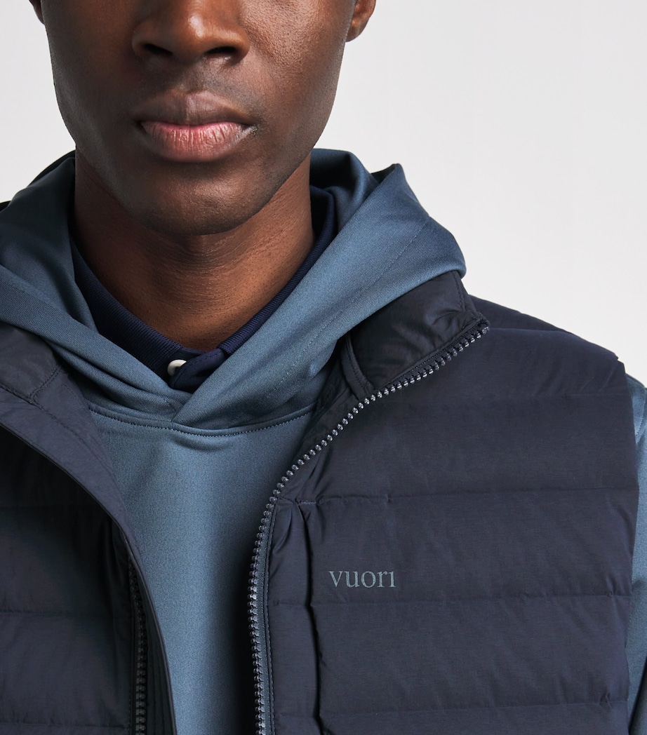 VUORI Mens Down Steadfast Gilet Ink Ink Image 3