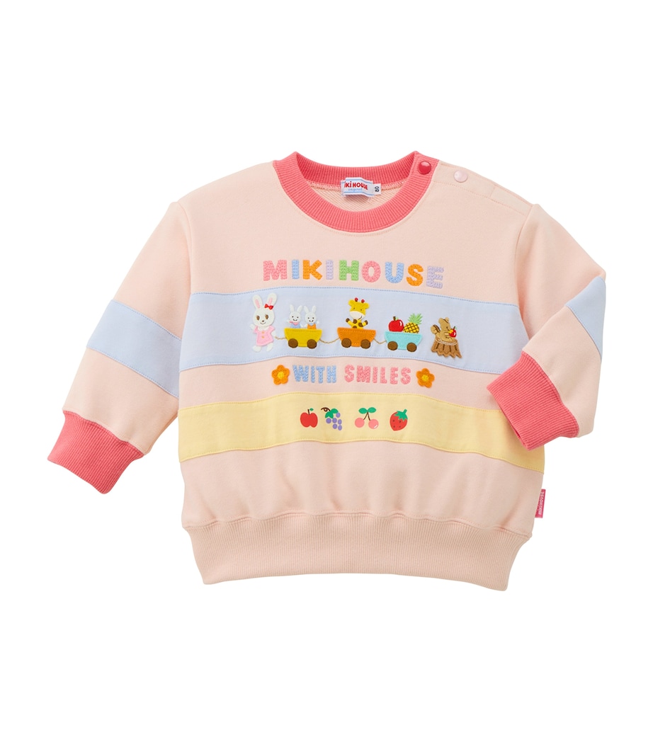 Miki House Cotton Embroidered Sweatshirt (12 Months-7 Years) Image 1