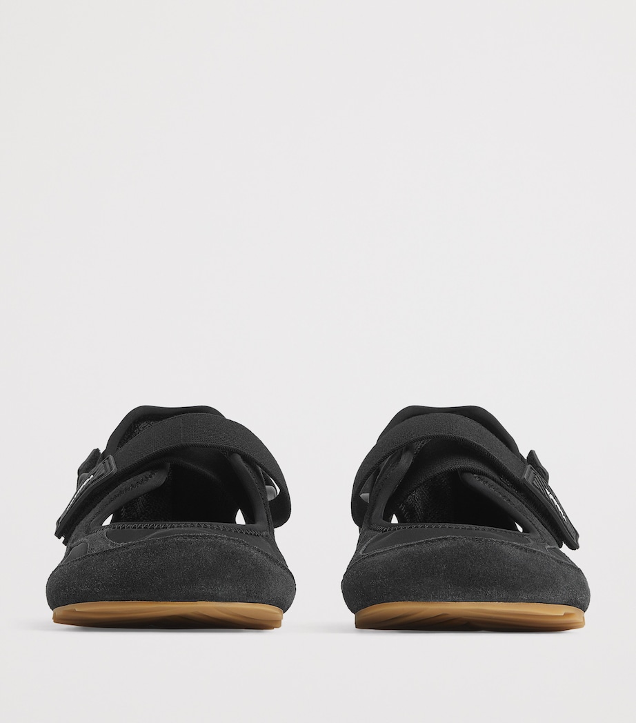 Fabric and Suede Mary Jane Sneakers 1000 Image 3