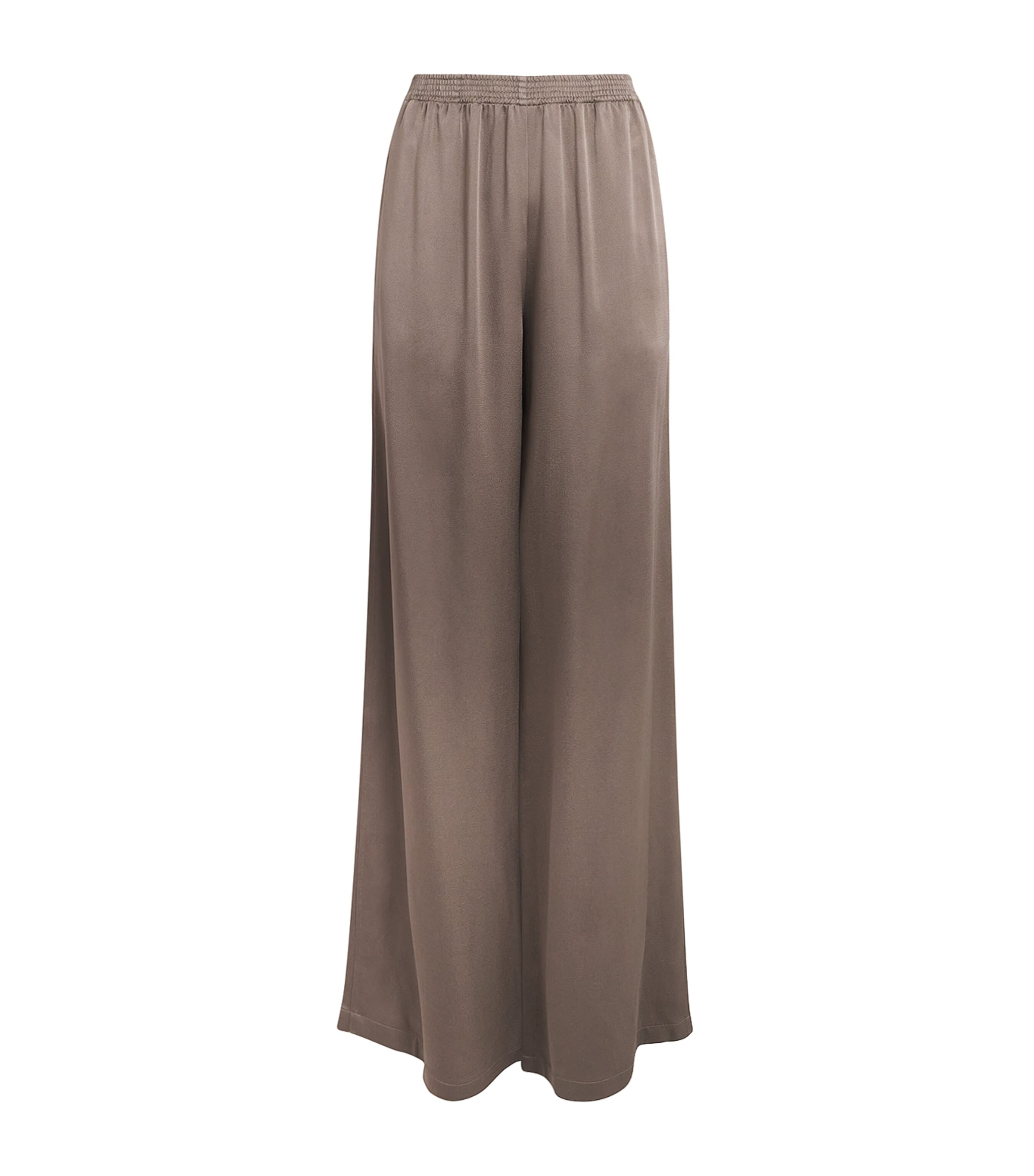 Fabiana Filippi Elasticated-waistband Flared Trousers In Brown