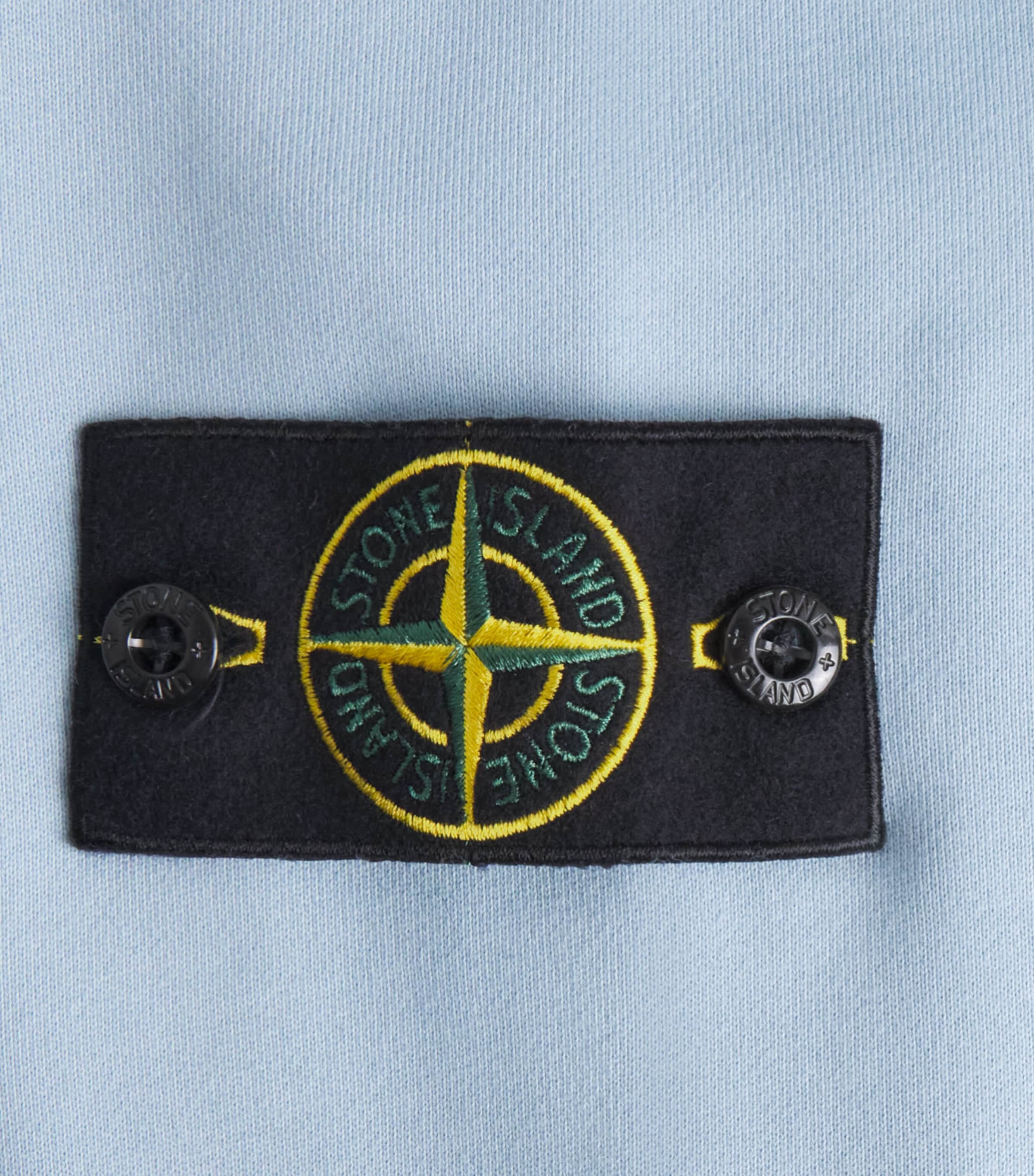 Stone Island Mens Cotton Compass Logo Sweatshirt Image 6