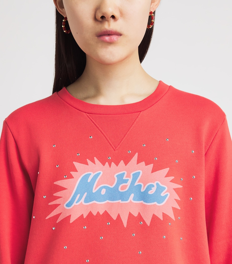 MOTHER Womens The Dorito Camper Sweatshirt Lil Firework Image 3