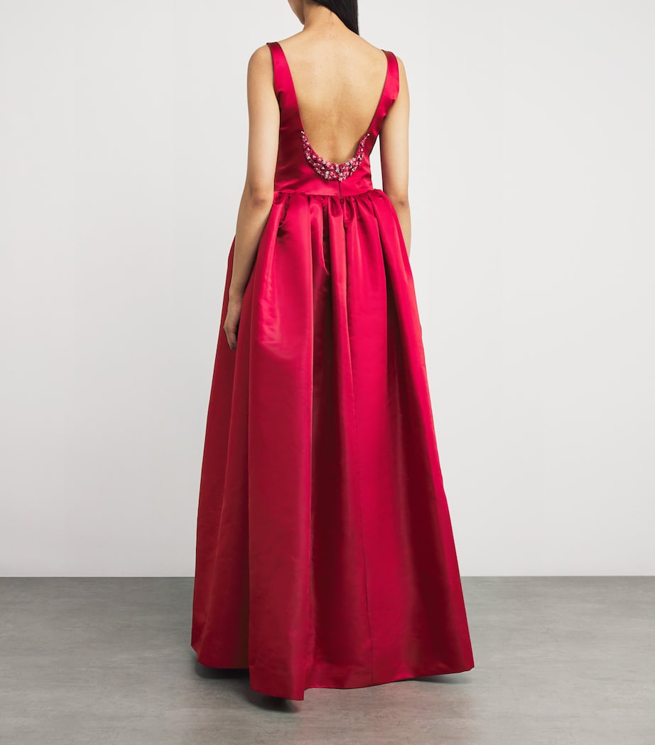 Sleeveless Mistletoe Gown RED Image 3