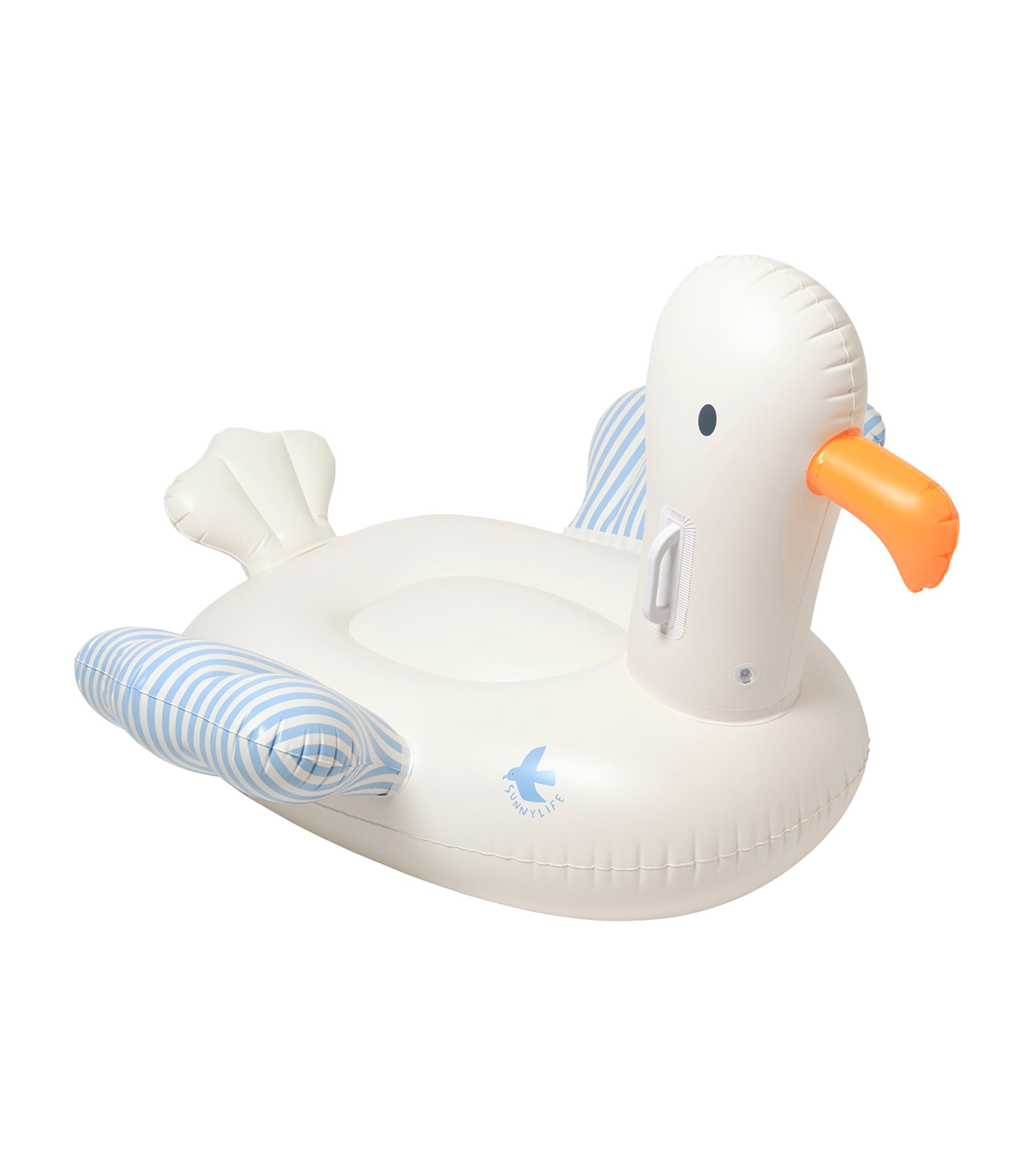 SUNNYLIFE STRIPED SID THE SEAGULL RIDE-ON FLOAT