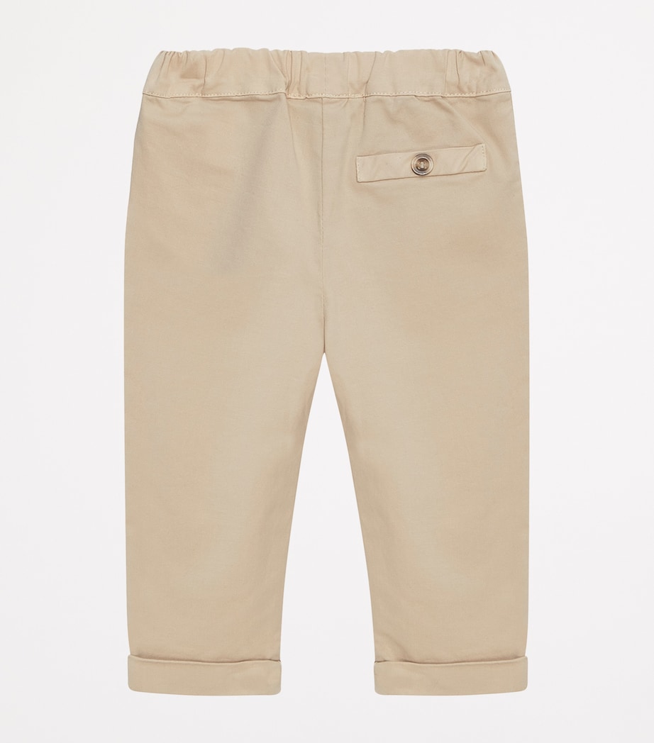 Stretch-Cotton Jacob Trousers (3-24 Months) CAMEL Image 2