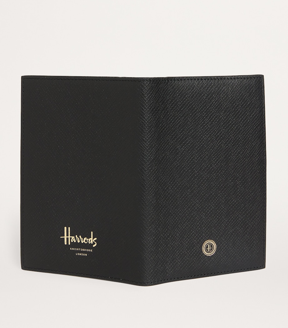 Harrods Leather Passport Holder Black Image 2