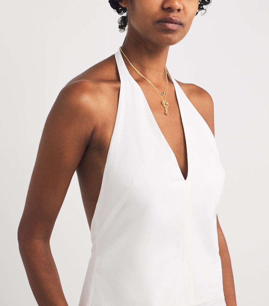 Yellow Gold and Coral Lobster Necklace YELLOW GOLD Image 4