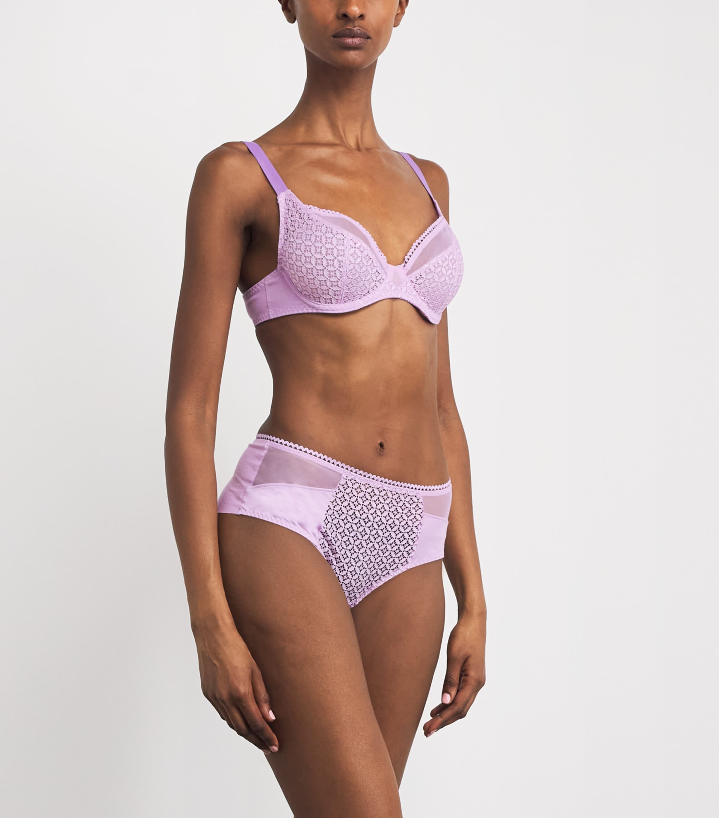 Maison Lejaby Womens Lace Memories Balconette Bra Salvia Image 2
