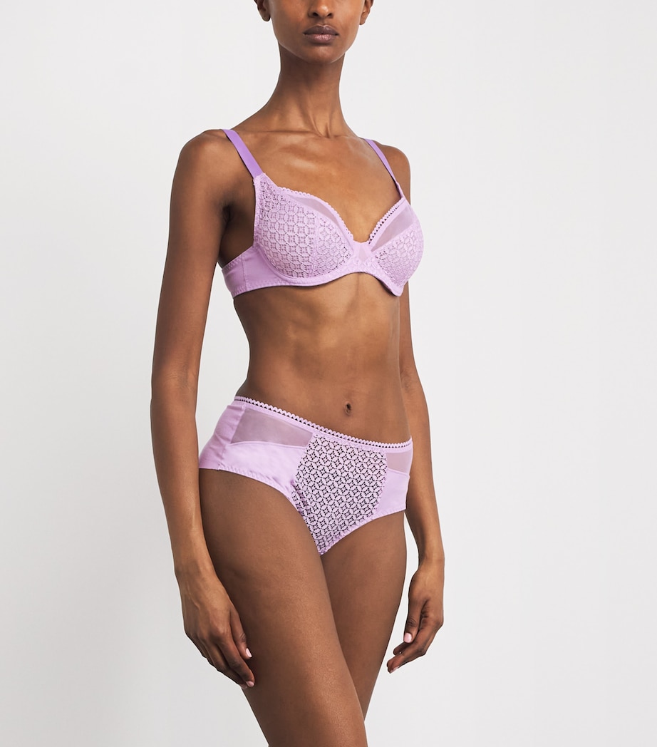 Maison Lejaby Womens Lace Memories Balconette Bra Salvia Image 2