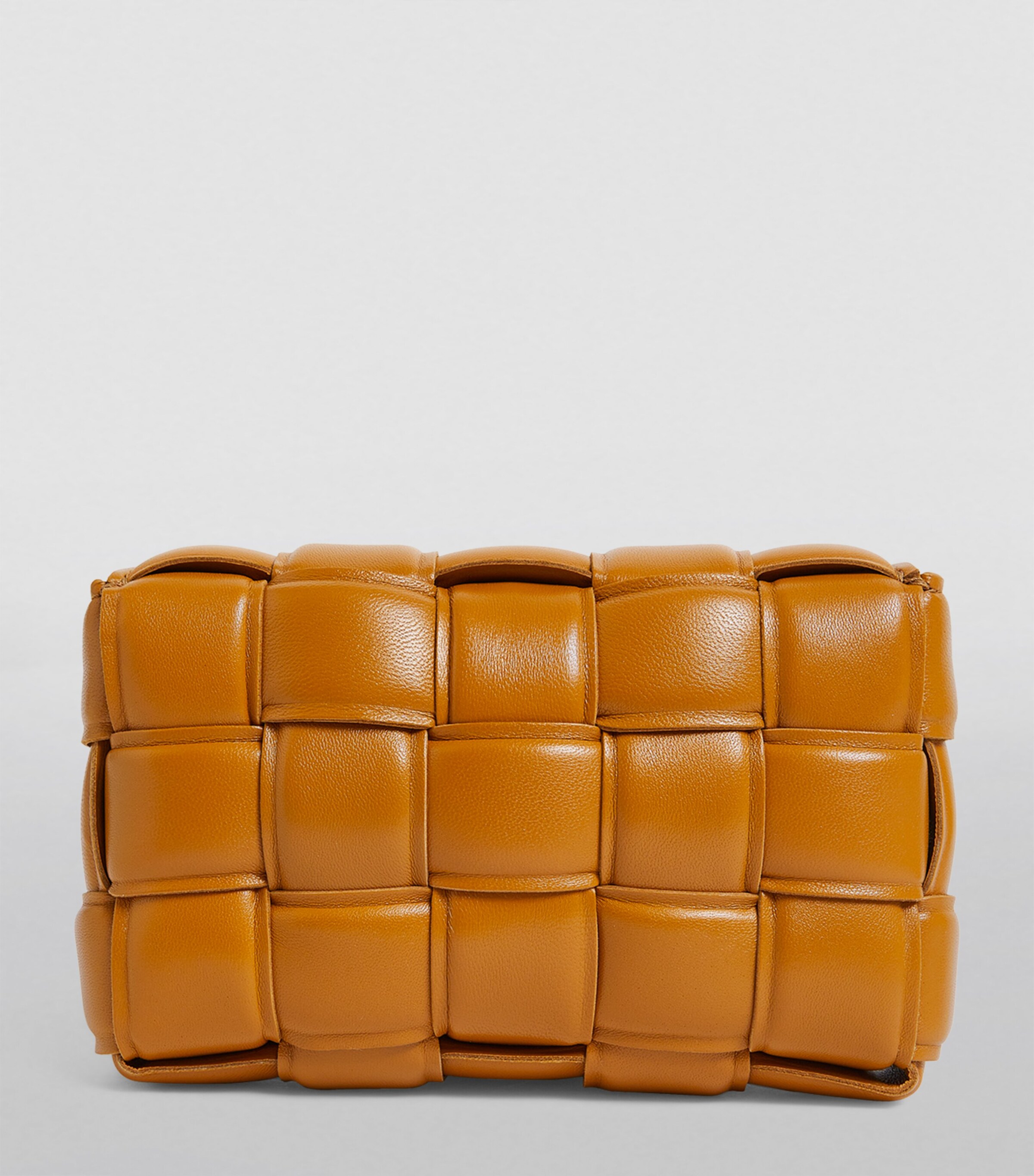 Bottega Veneta Mini Cassette Cross-Body Bag Camel Gold Image 4