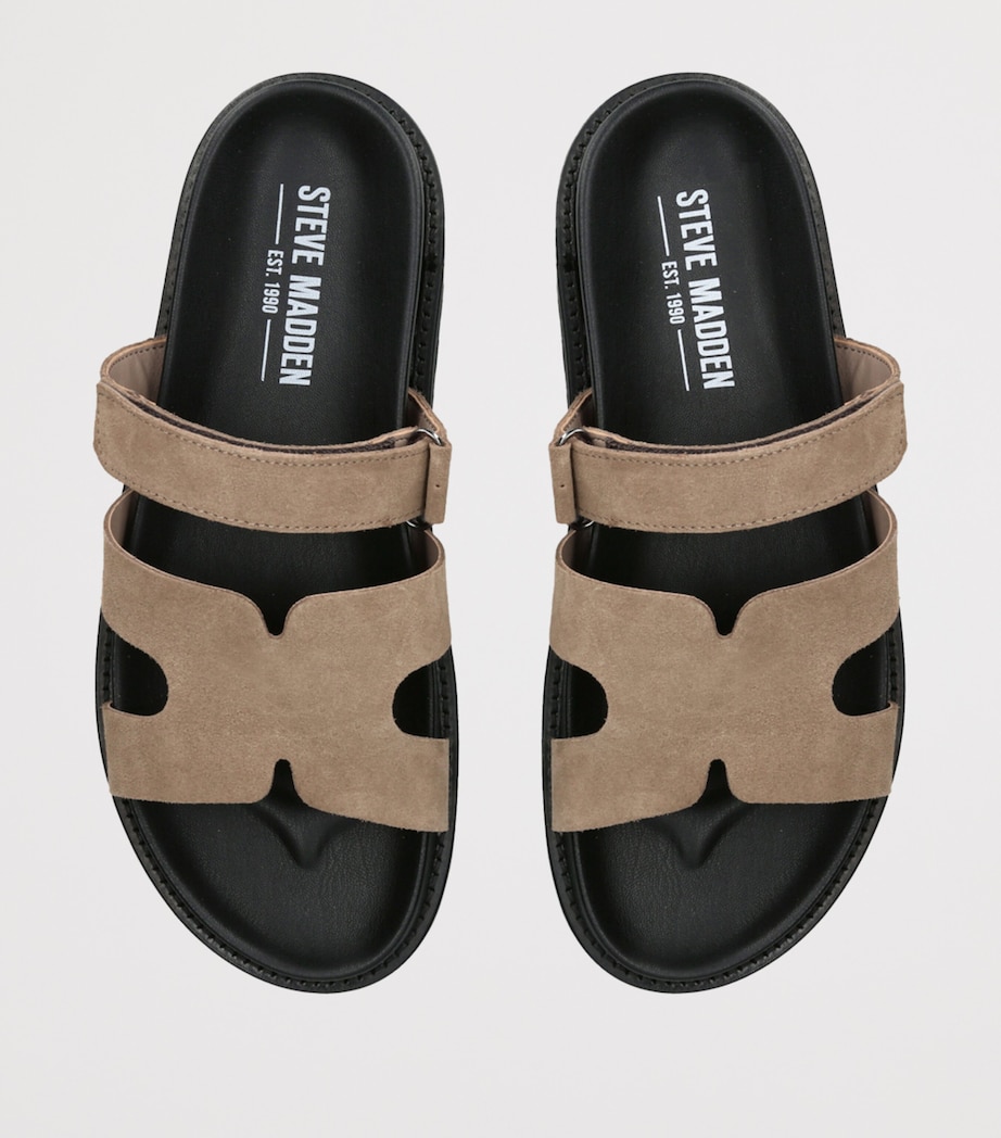Suede Manu Slides TAUPE Image 4