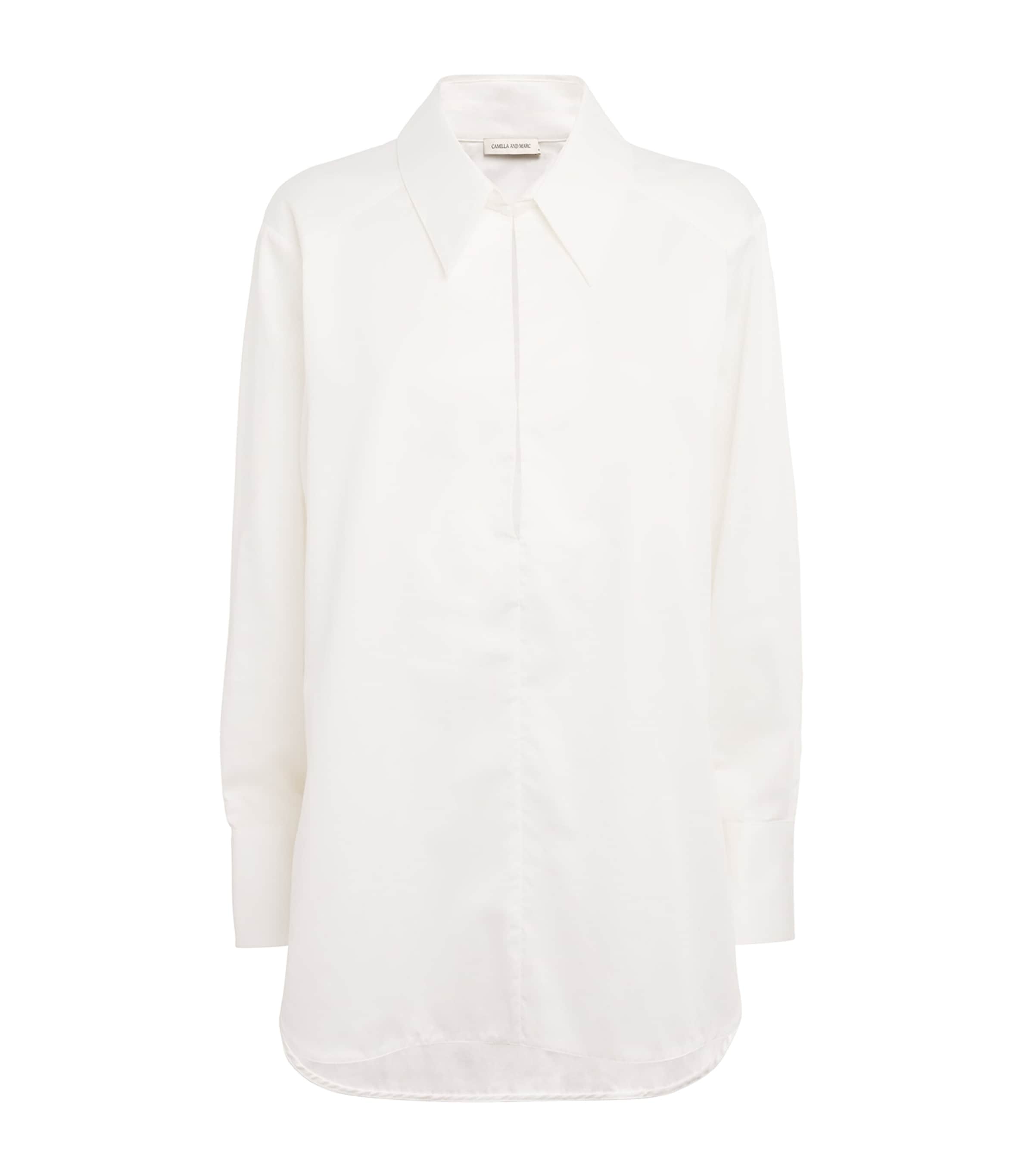 Camilla And Marc Cotton Oversized Lark Shirt In White