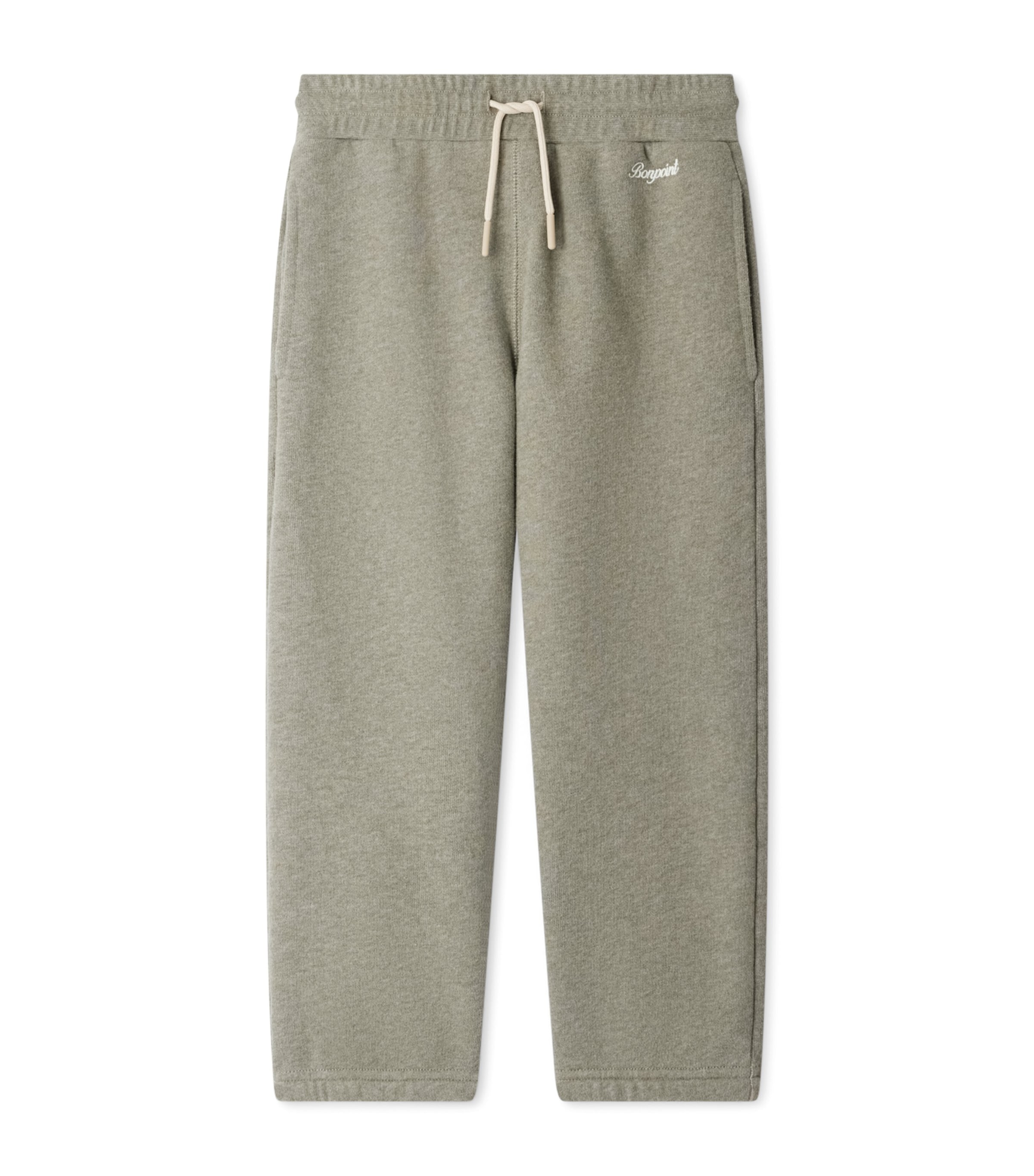 Stretch-Cotton Sweatpants (4-8 Years) VERT DE GRIS Image 1
