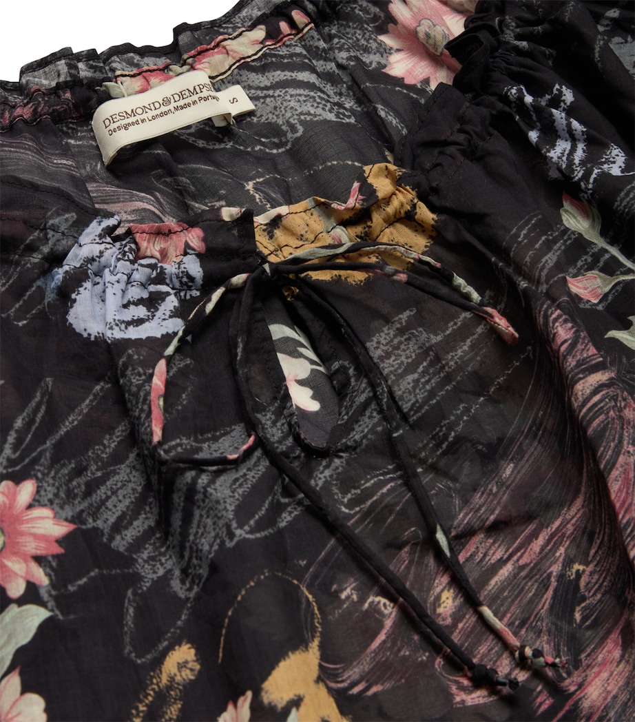 Love Print Light and Easy Pyjama Short Set BLACK Image 2