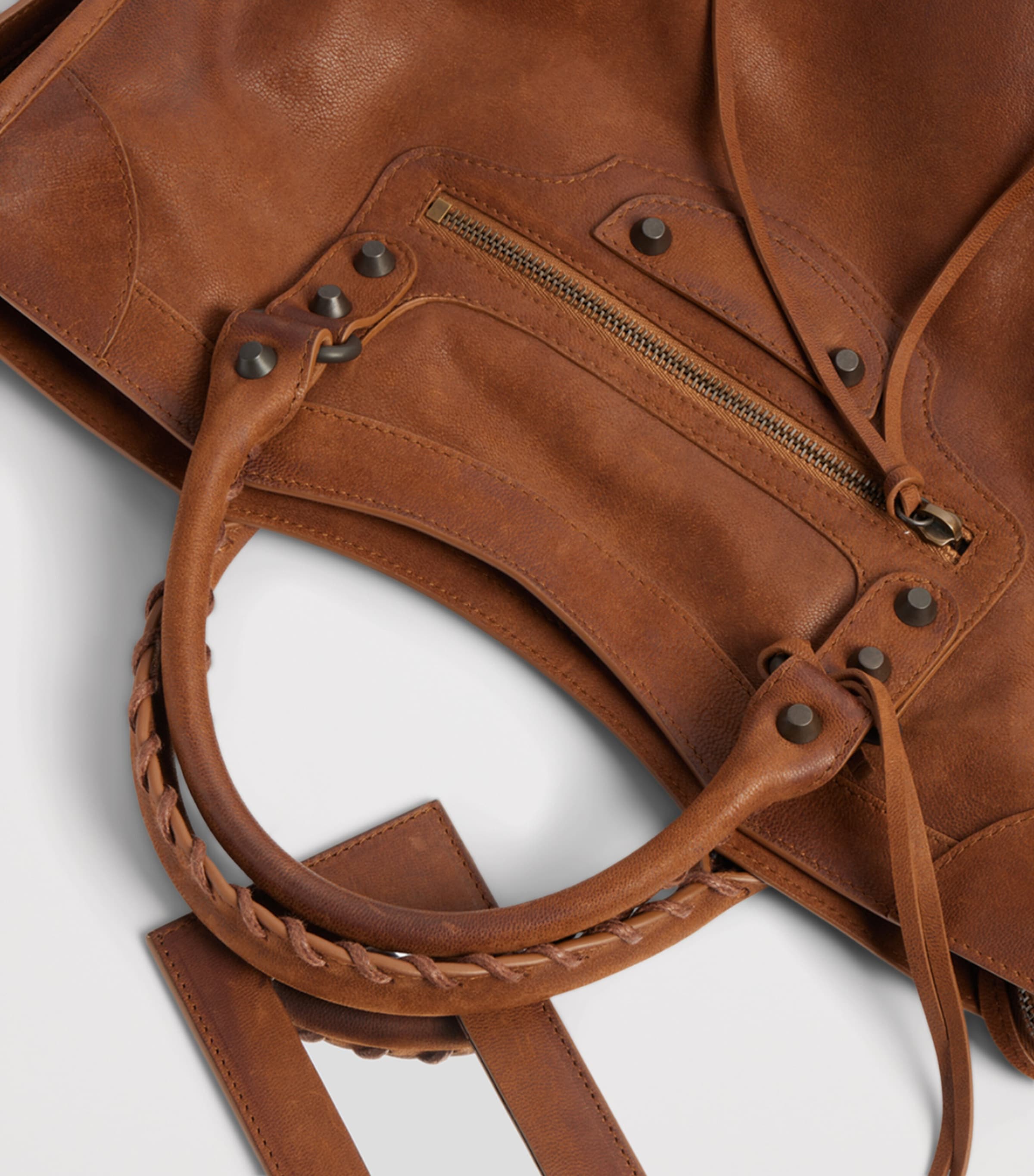 Balenciaga Medium Goatskin Le City Top-Handle Bag Image 6