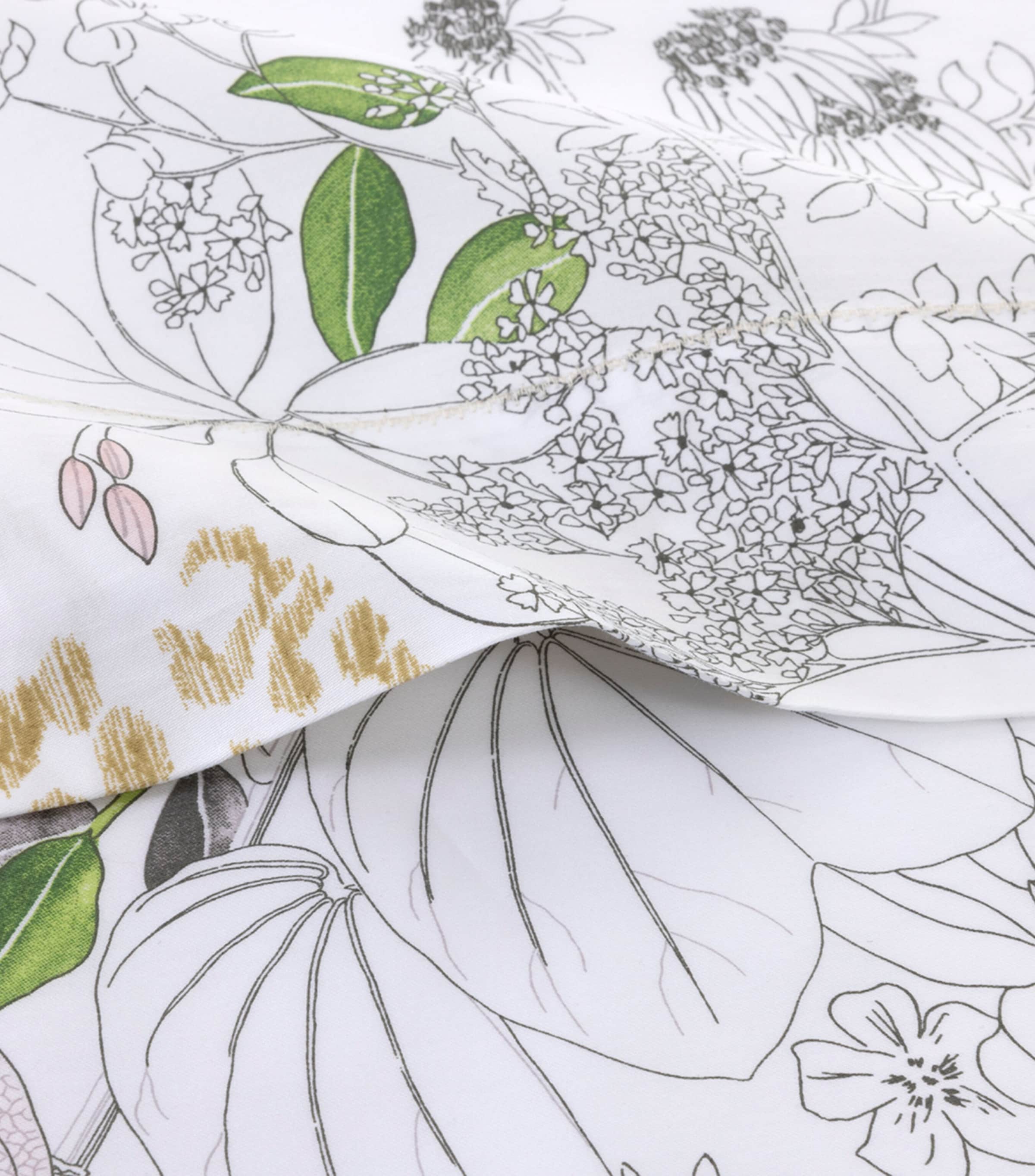 Floral Orchidee Super King Flat Sheet (270cm x 295cm) MULTICOLOURED Image 3