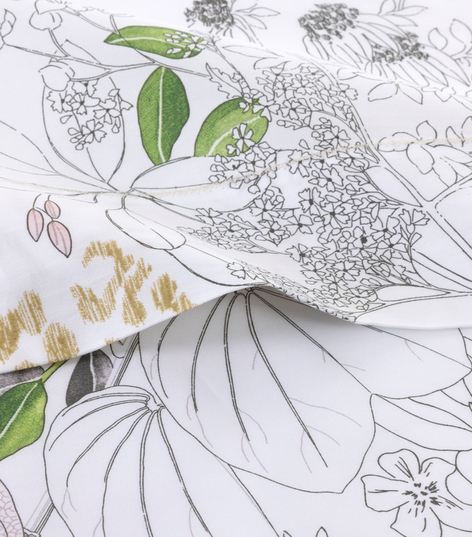 Floral Orchidee Super King Flat Sheet (270cm x 295cm) MULTICOLOURED Image 3