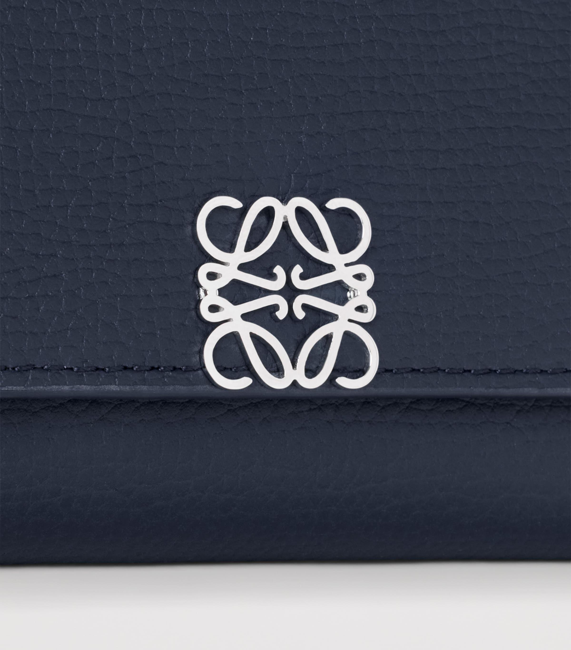 LOEWE Small Leather Anagram Wallet Deep Navy Image 5