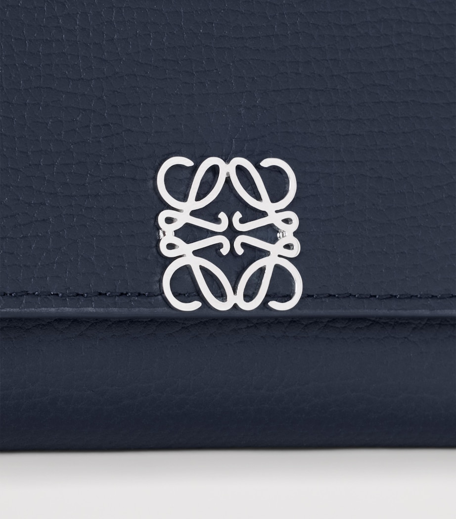 LOEWE Small Leather Anagram Wallet Deep Navy Image 5