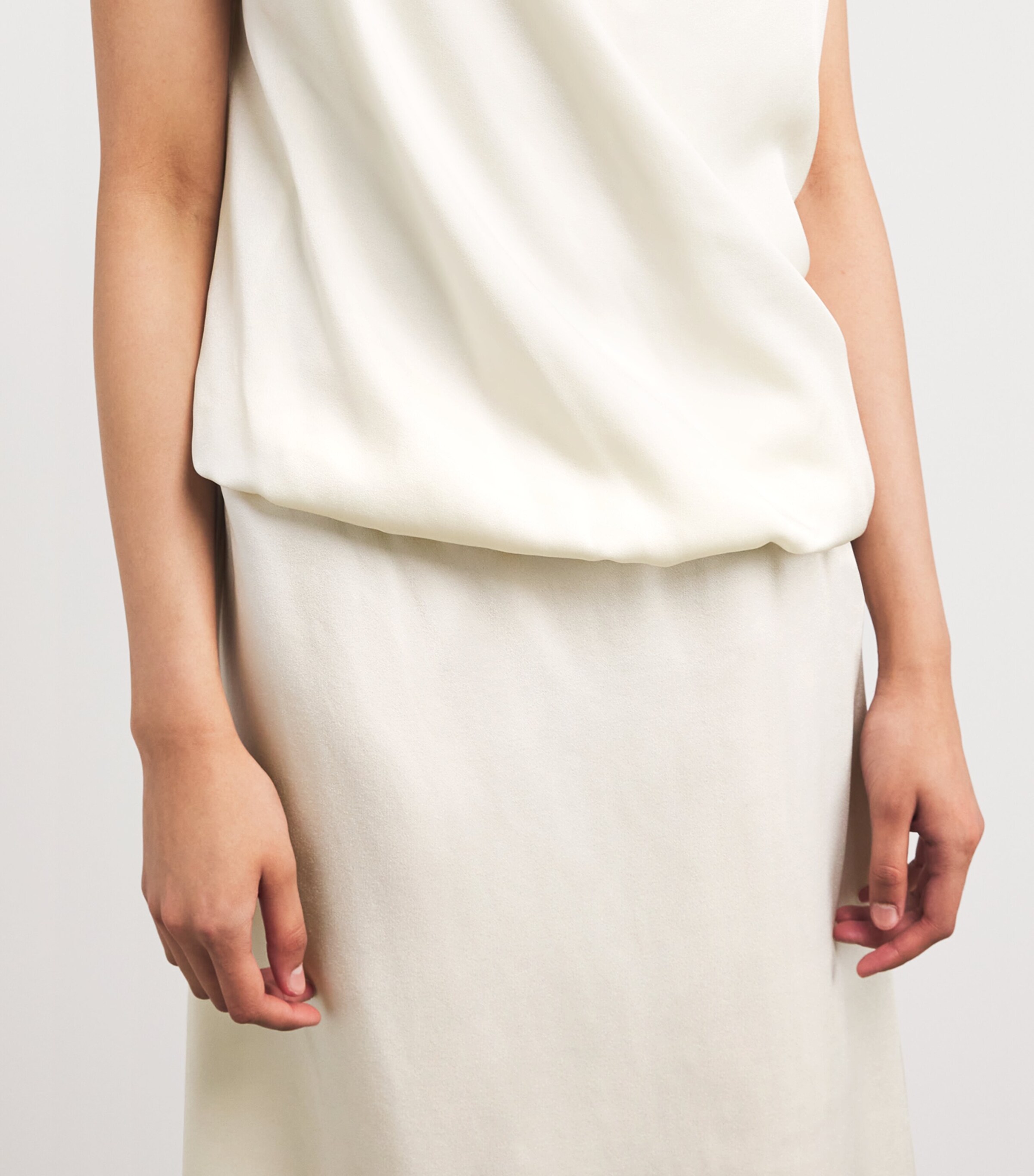 Fabiana Filippi Womens Draped Maxi Dress Burro Image 6