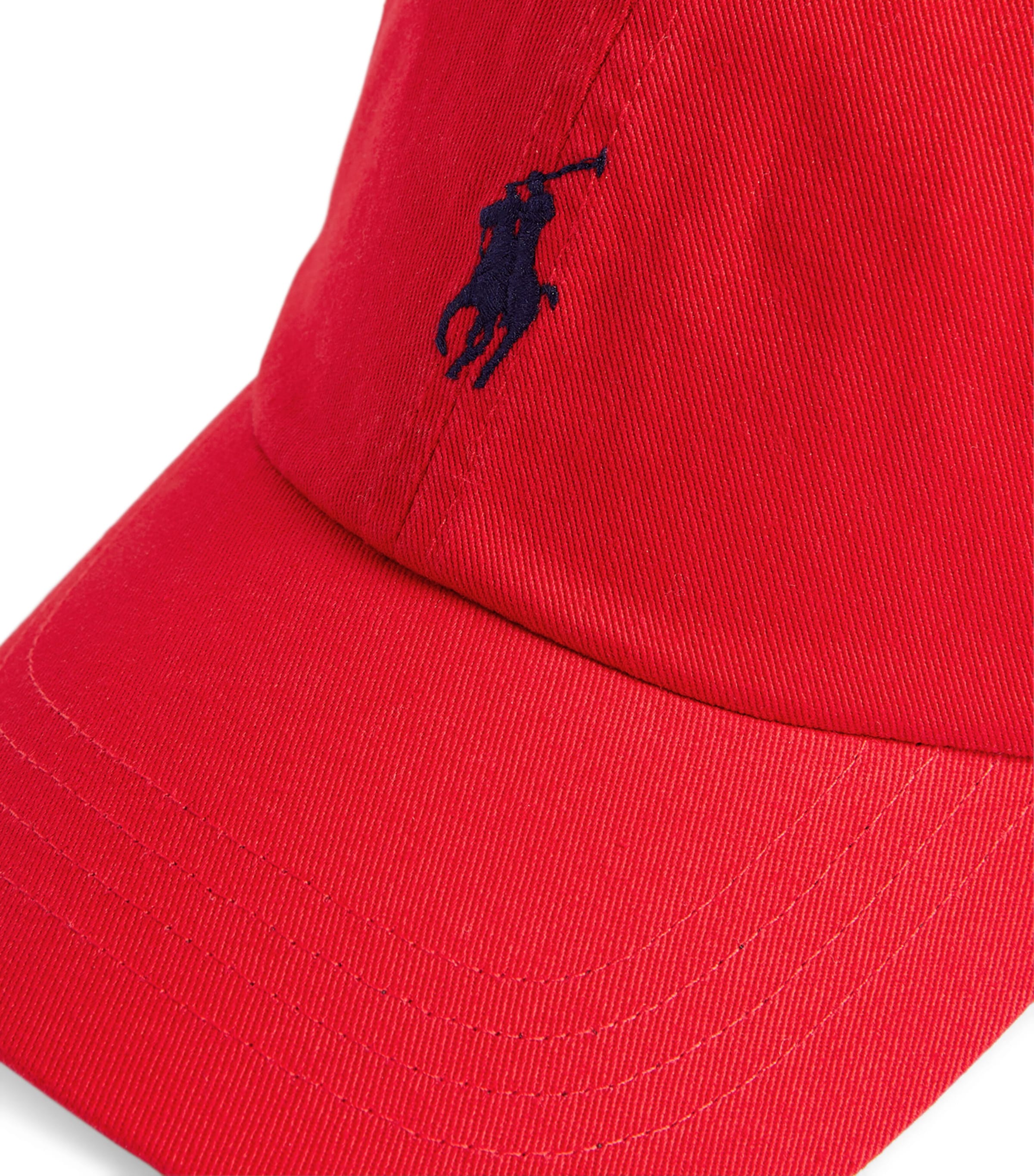 Cotton Logo Baseball Cap RL2000 RED/BLUE Image 4
