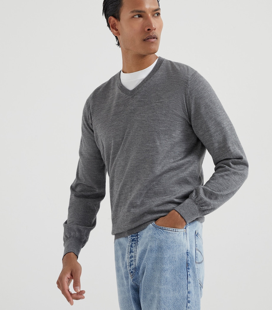 Cashmere V-Neck Sweater CG217 Image 2