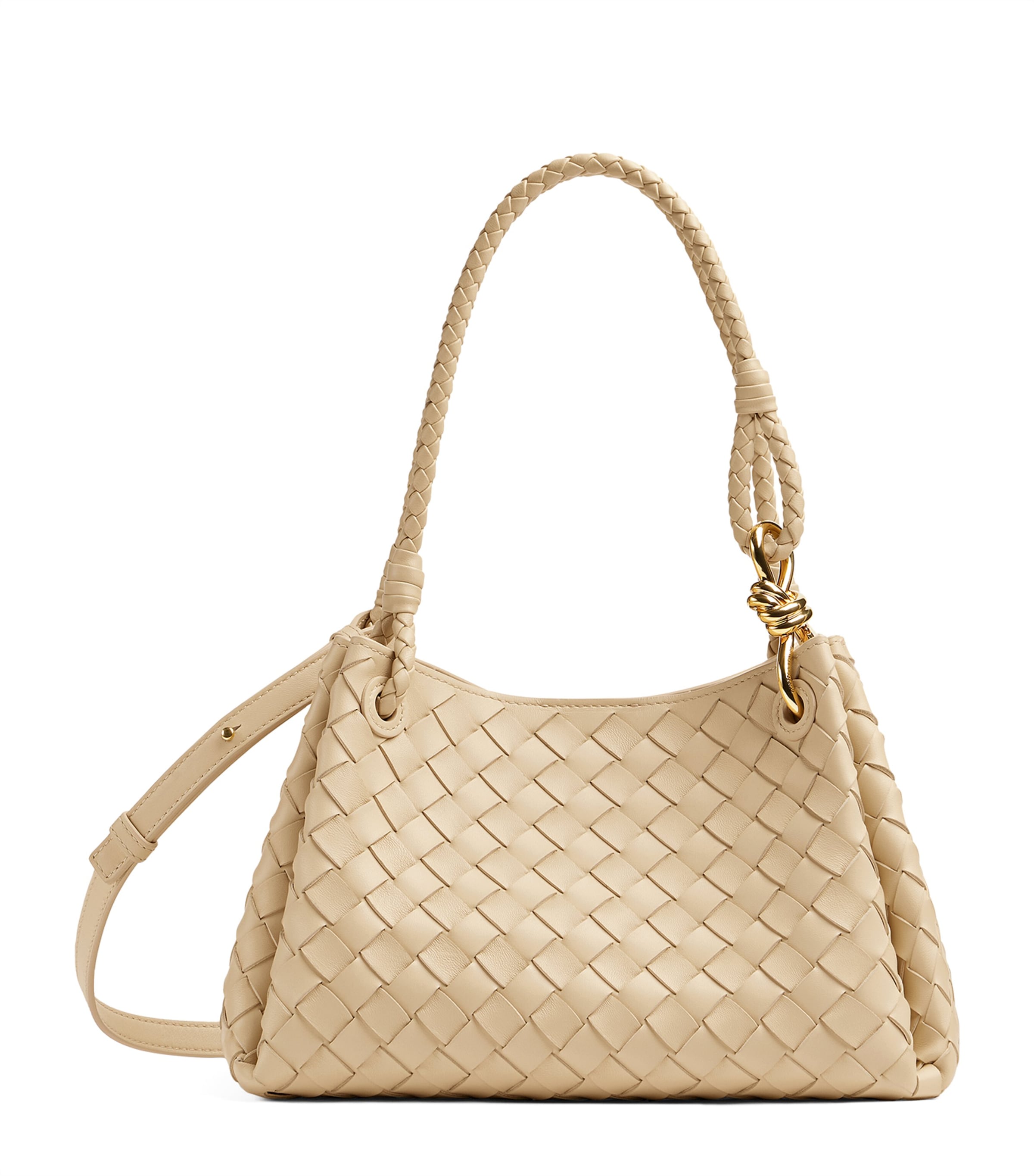 Intrecciato Leather Parachute Shoulder Bag 9712 Image 1