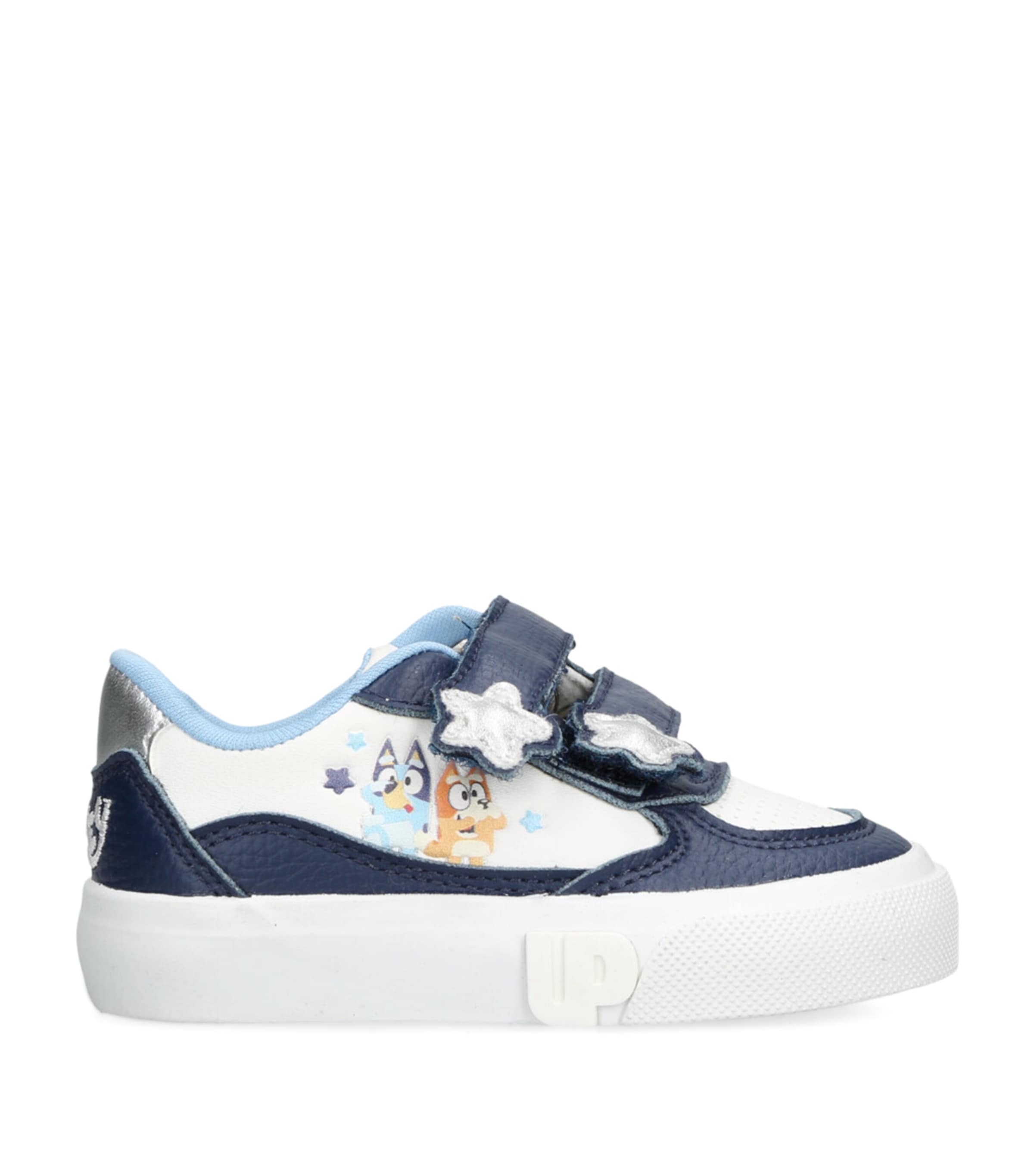 Bluey Velcro Sneakers WHITE/NAVY Image 1