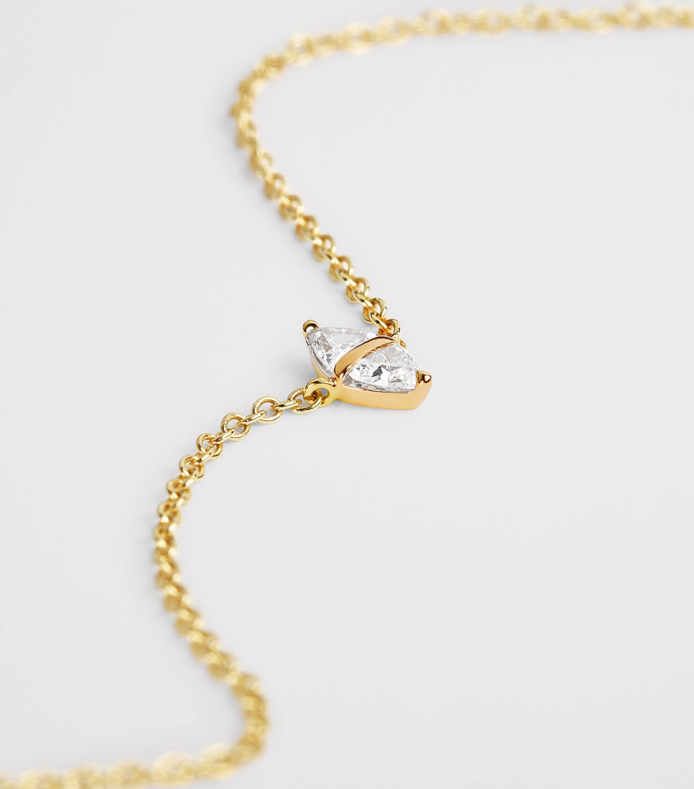 Yellow Gold and Diamond Tilly Necklace YELLOW GOLD Image 4
