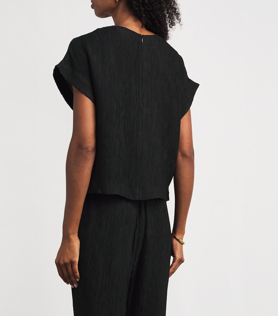 Crinkled Jollie Blouse BLACK Image 4